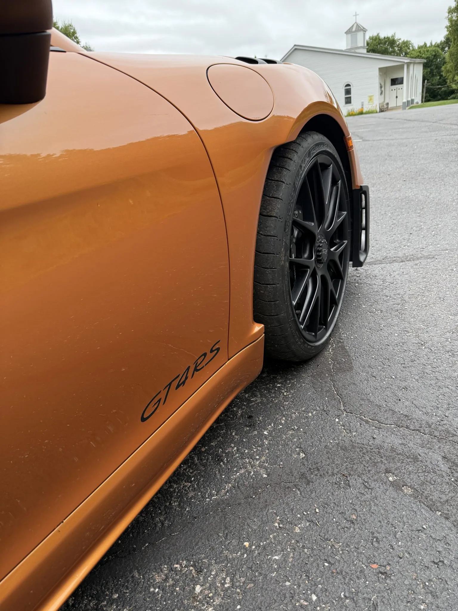 2023 Porsche 718 Cayman GT4 RS Weissach in Nordic Gold Metallic