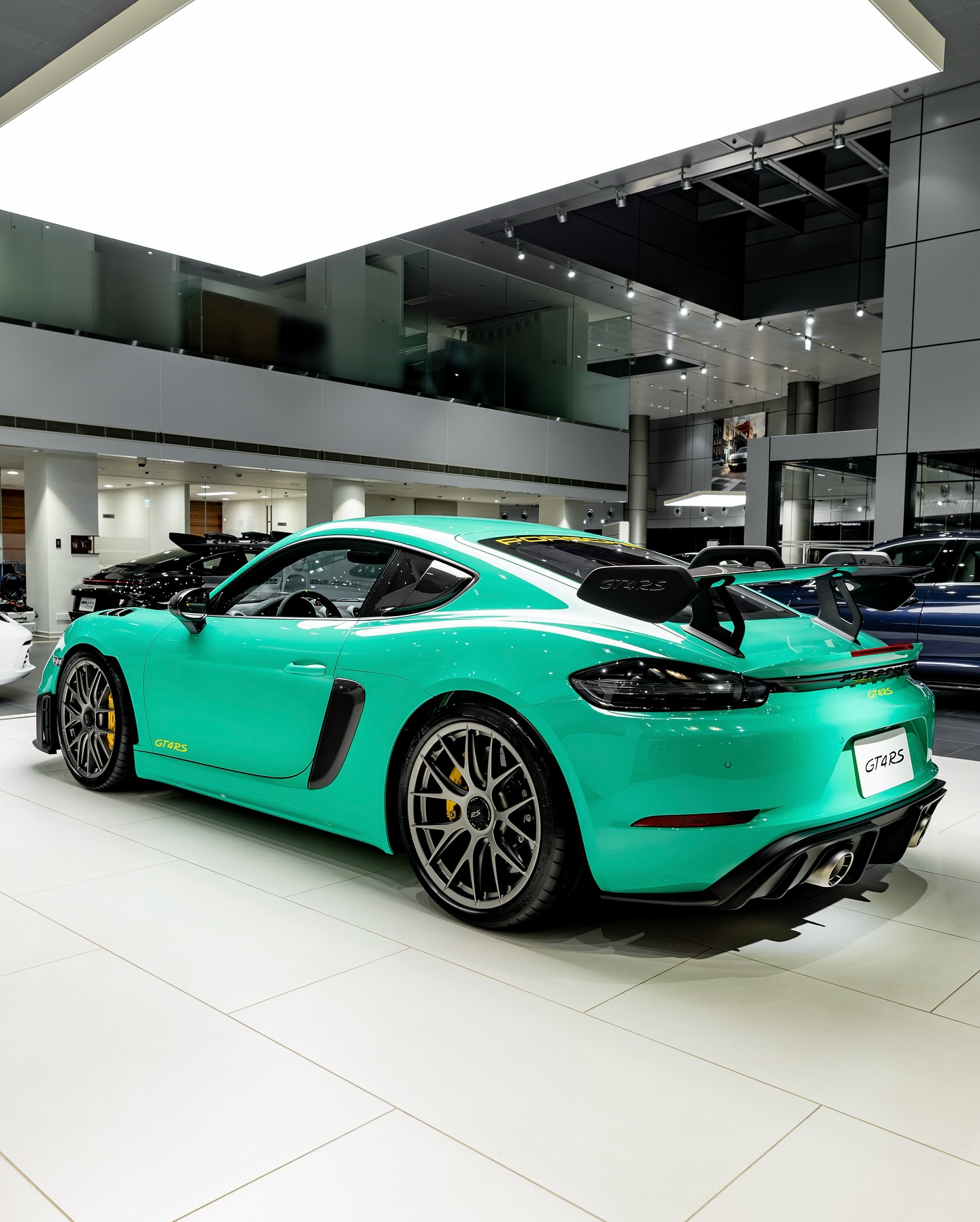 2024 Porsche 718 Cayman GT4 RS Weissach Package in Lighter Green