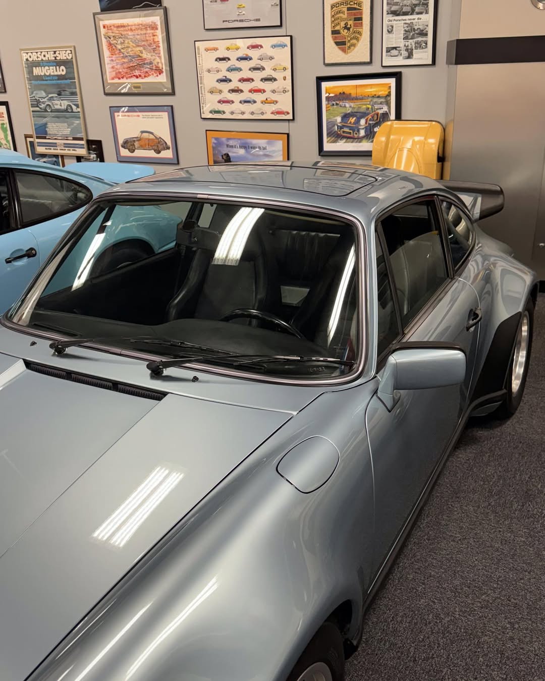 1976 Porsche 911 Turbo in Marathon Blue Metallic