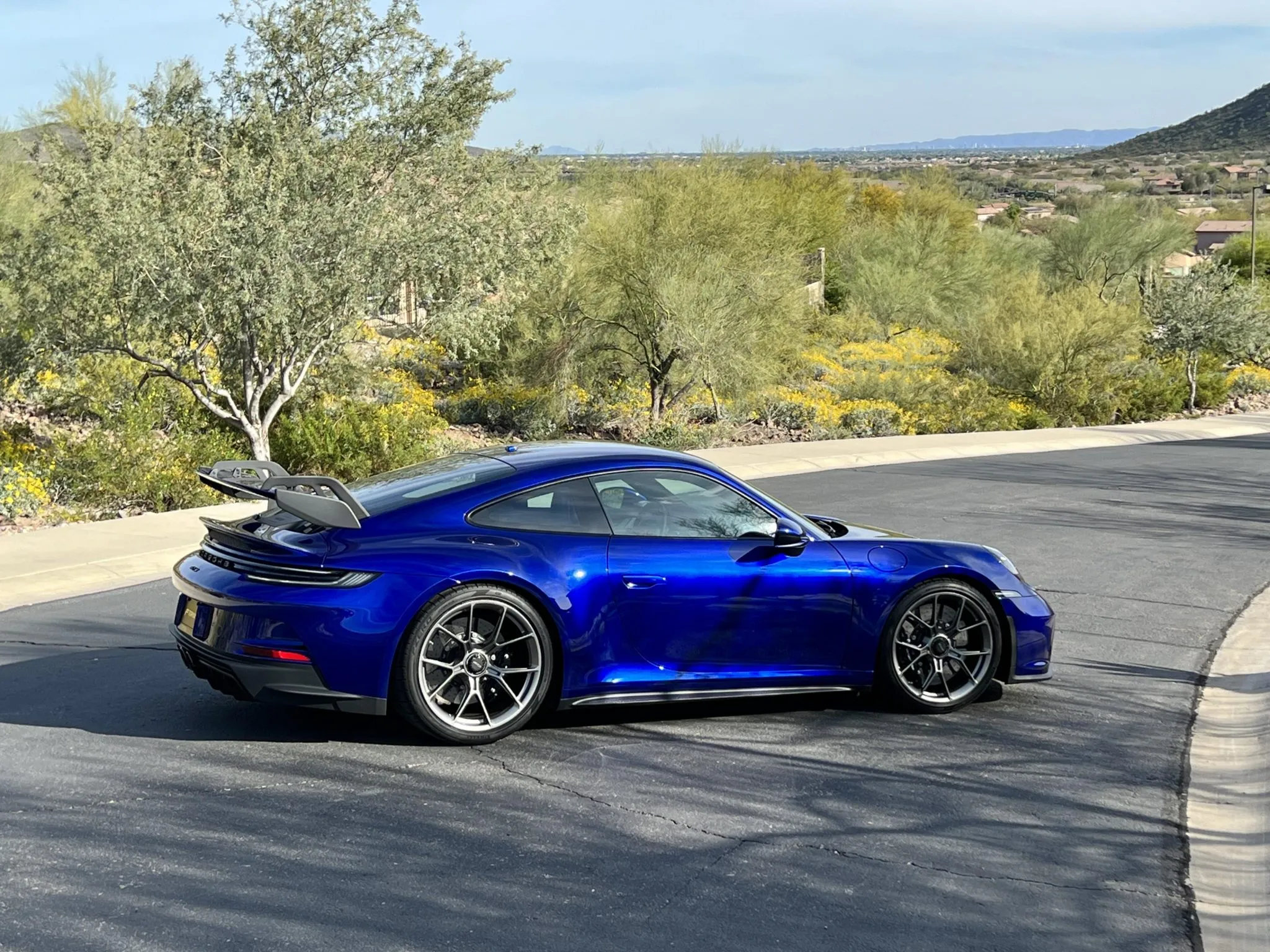 2022 Porsche 911 GT3 in San Marino Blue
