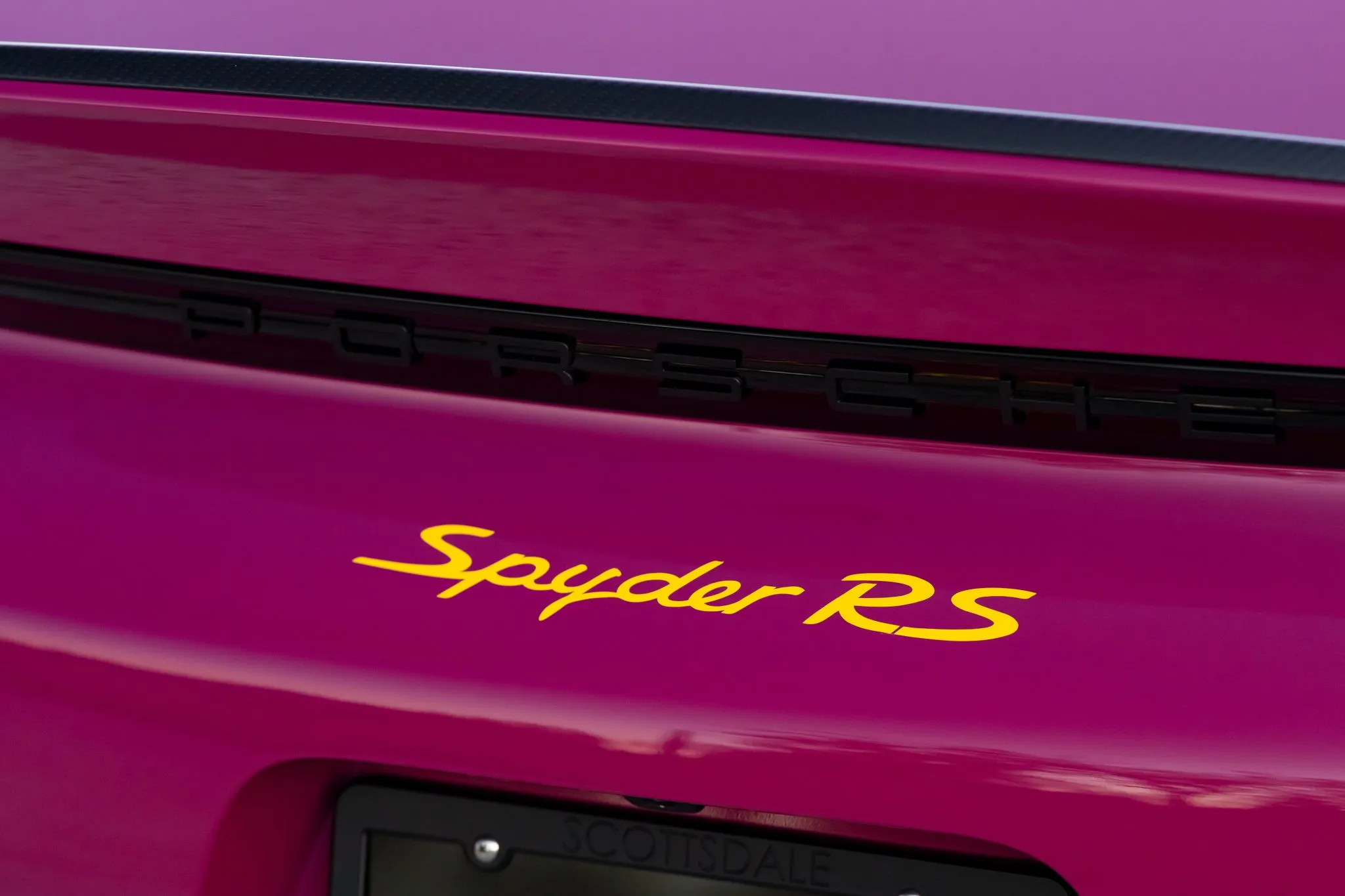 2024 Porsche 718 Spyder RS Weissach in Ruby Star Neo