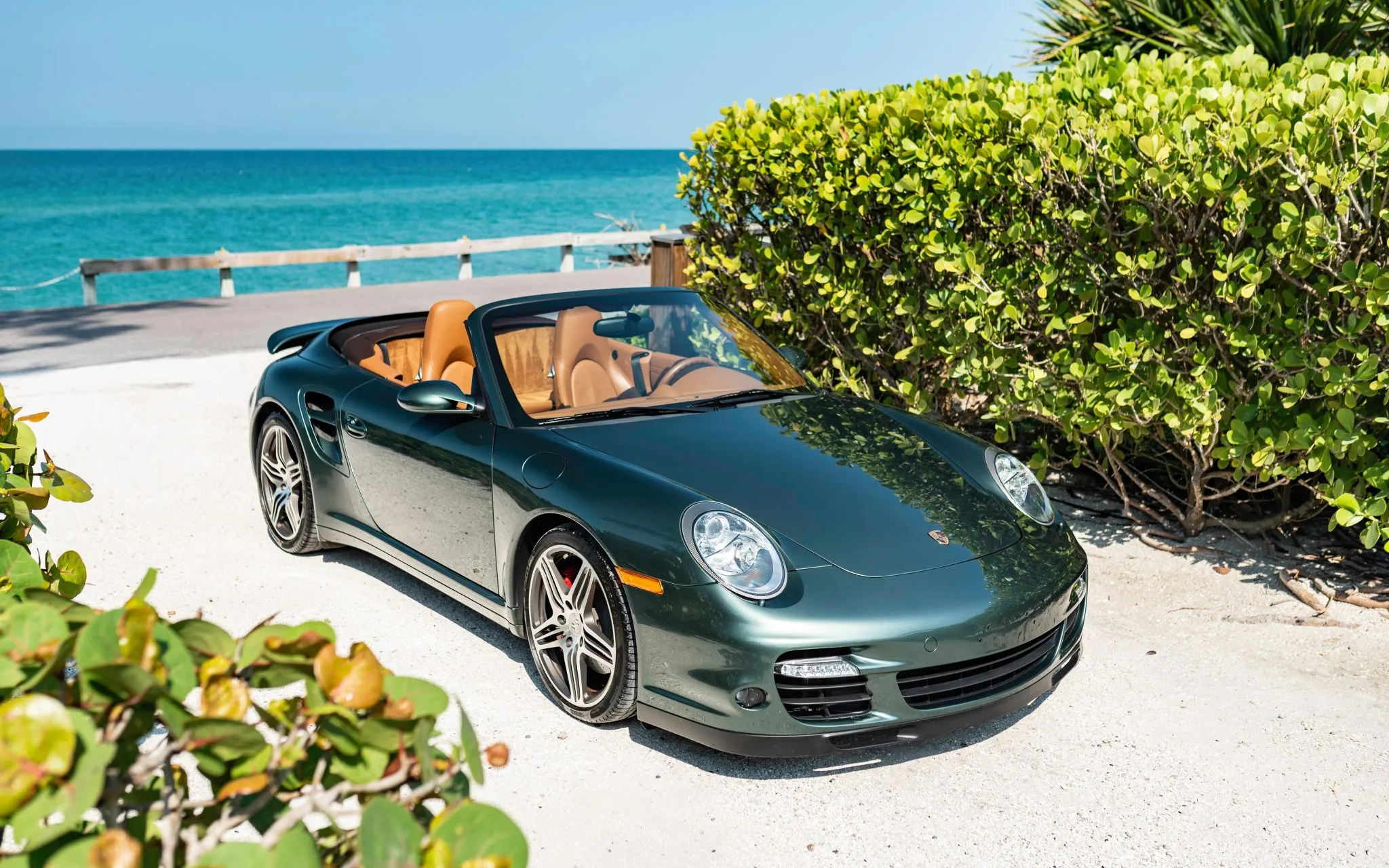 2008 Porsche 911 Turbo Cabriolet in Malachite Green Metallic