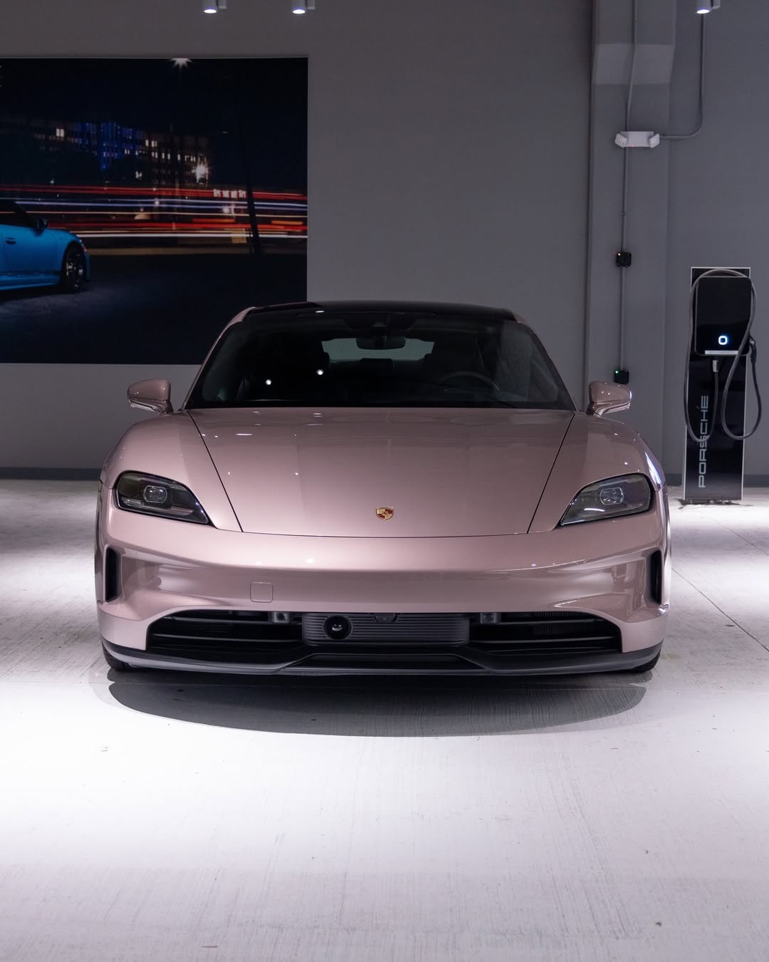 2025 Porsche Taycan in Frozen Berry Metallic