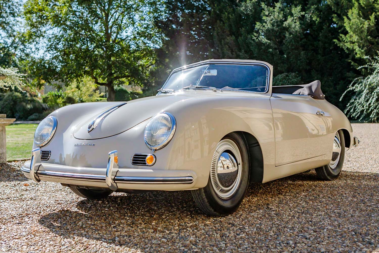 1955 Porsche 356 Pre-A Cabriolet in Pearl Grey