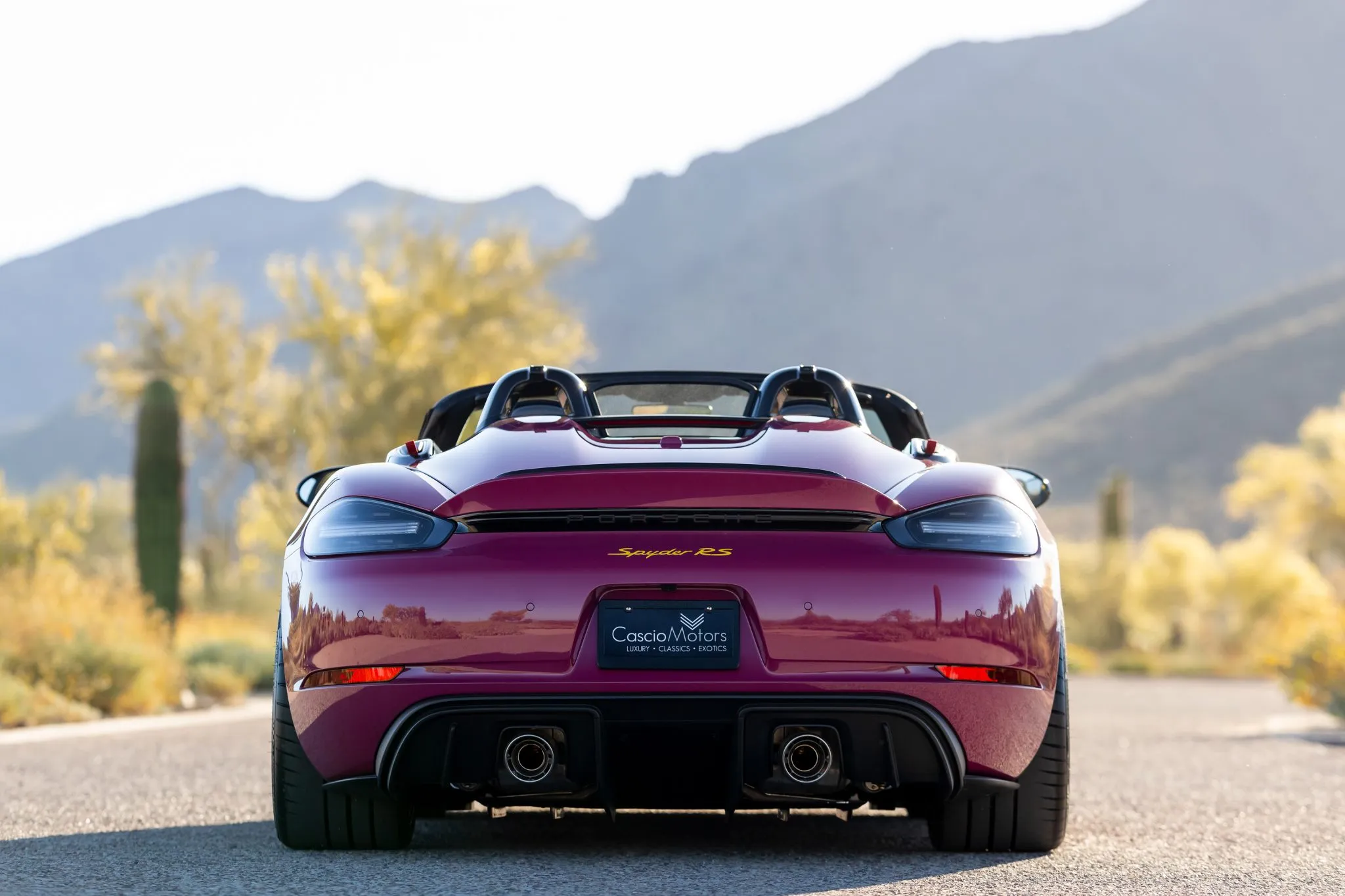 2024 Porsche 718 Spyder RS Weissach in Ruby Star Neo