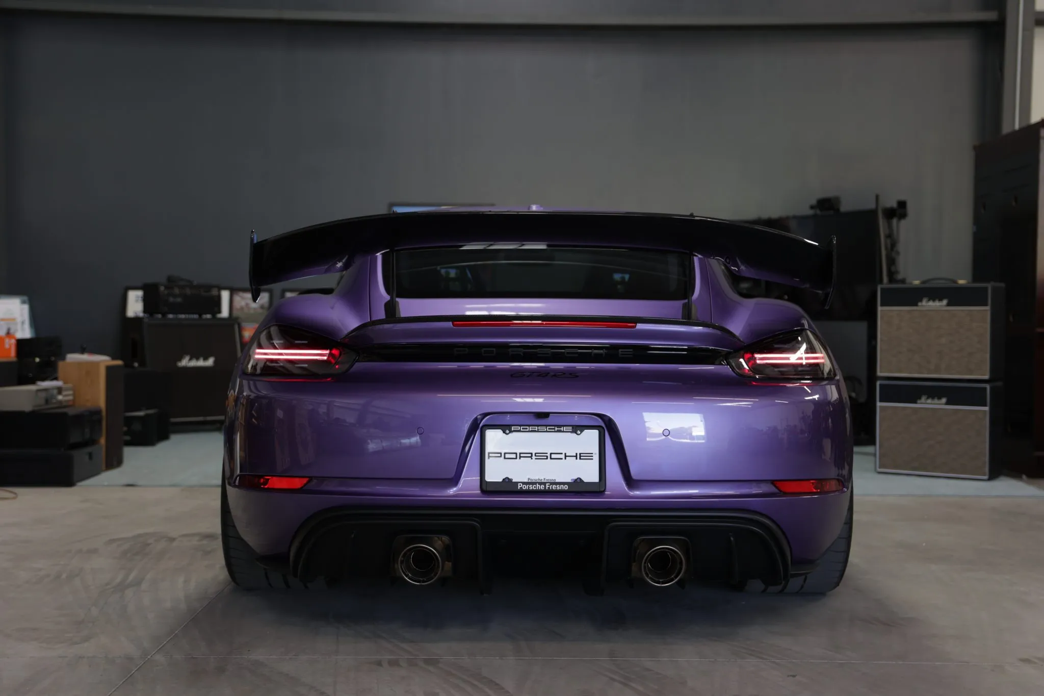 2023 Porsche 718 Cayman GT4 RS In Viola Purple Metallic