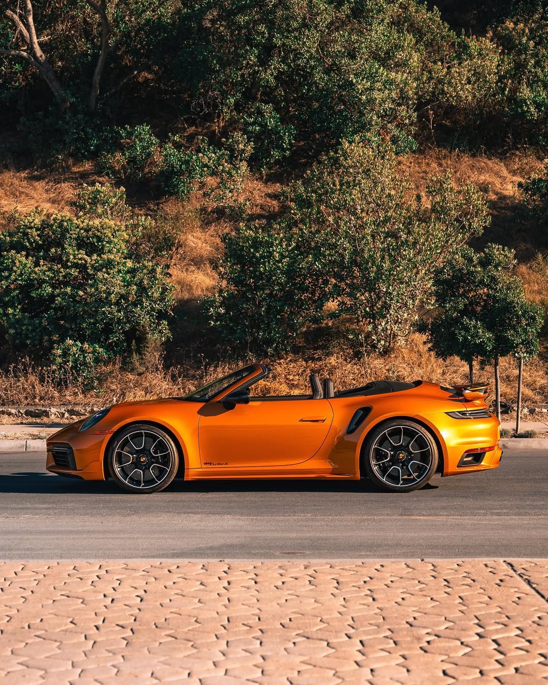 2023 Porsche 911 Turbo S Cabriolet in Nordic Gold Metallic