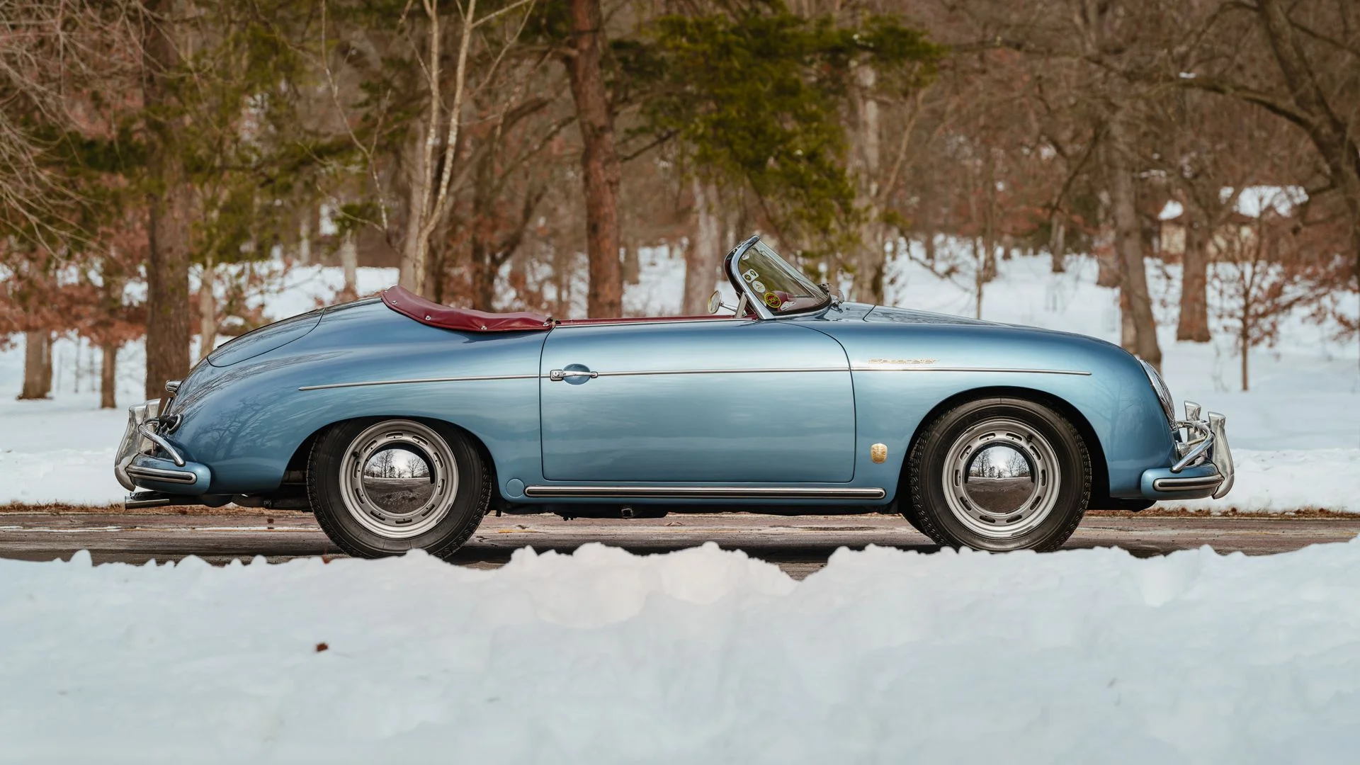  1957 Porsche 356 A 1600 Speedster in Aquamarine Blue