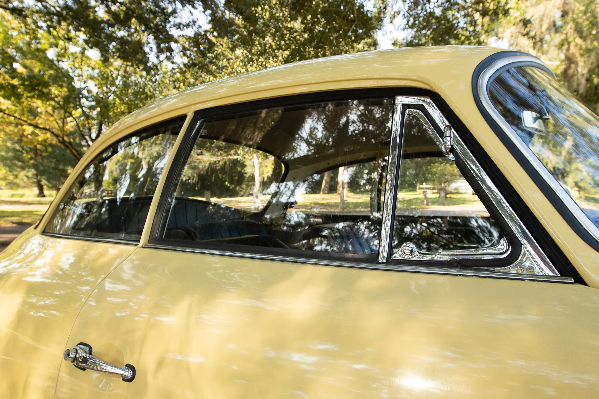 1962 Porsche 356B Karmann Notchback Coupe in Champagne Yellow