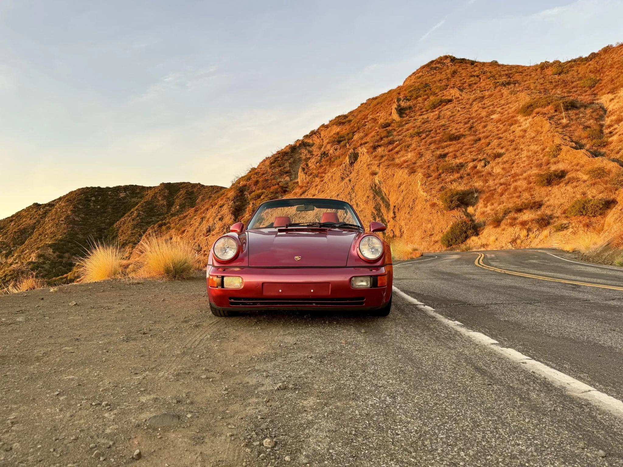 1993 Porsche 911 America Roadster in Raspberry Red Metallic