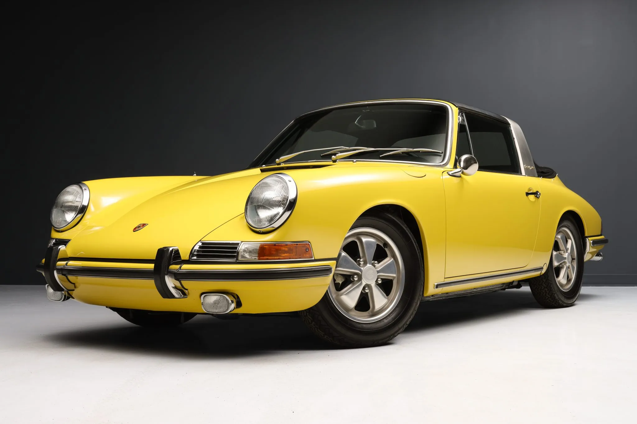 1967 Porsche 911S Soft-Window Targa in Lemon Yellow