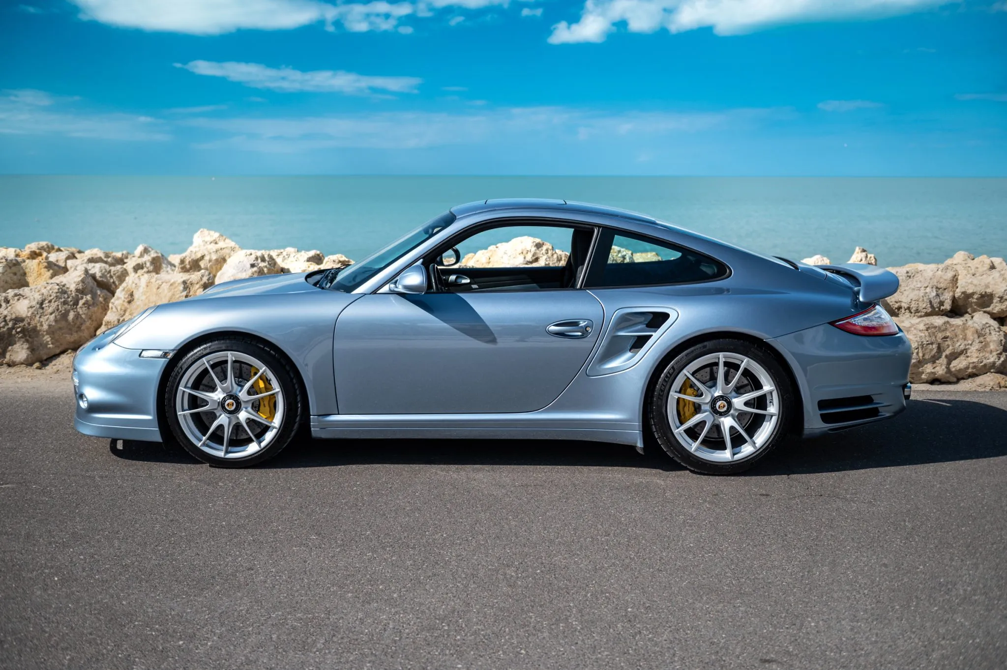 2011 Porsche 911 Turbo S Coupe in Ice Blue Metallic