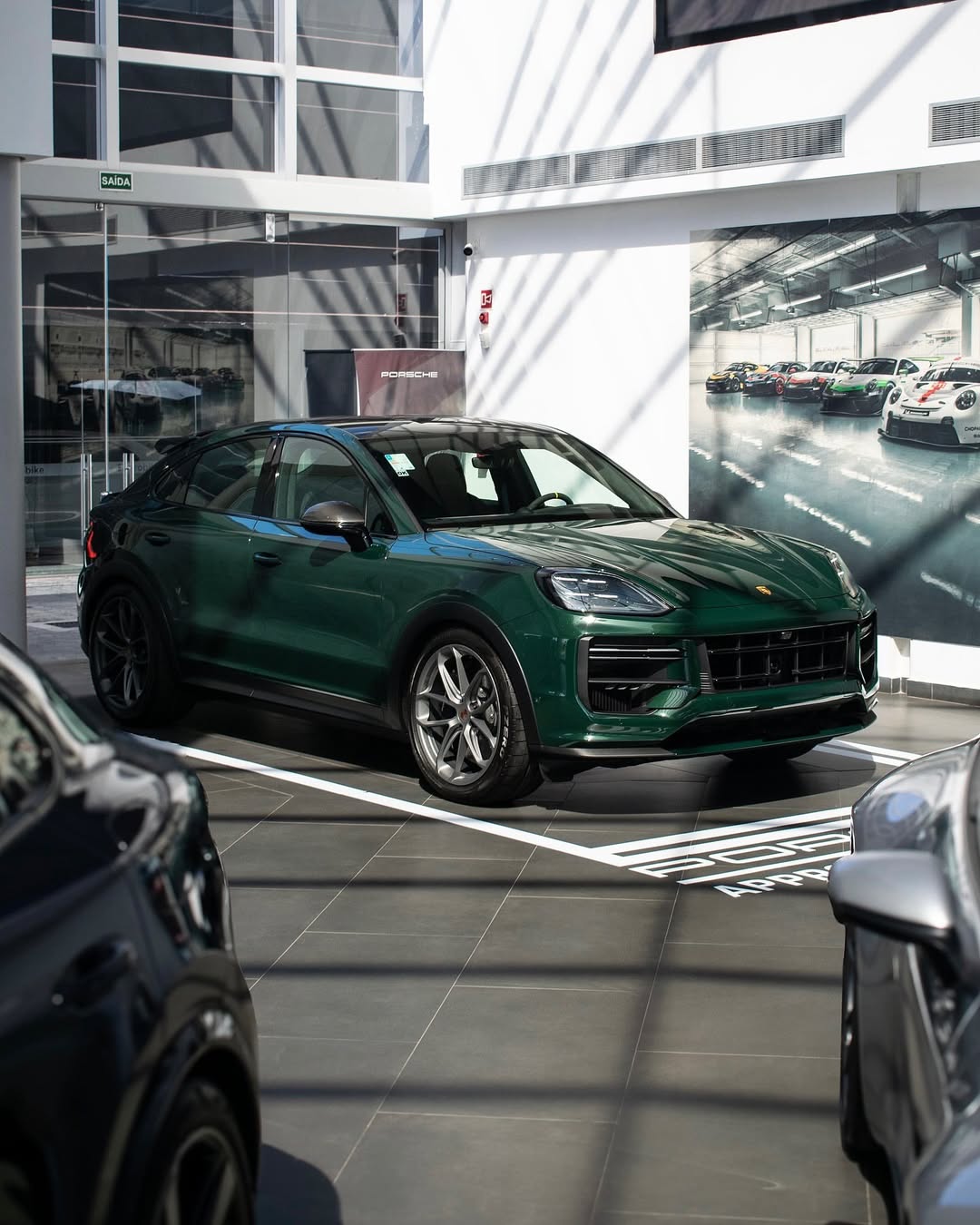 2025 Porsche Cayenne Turbo GT in Goodwood Green Metallic