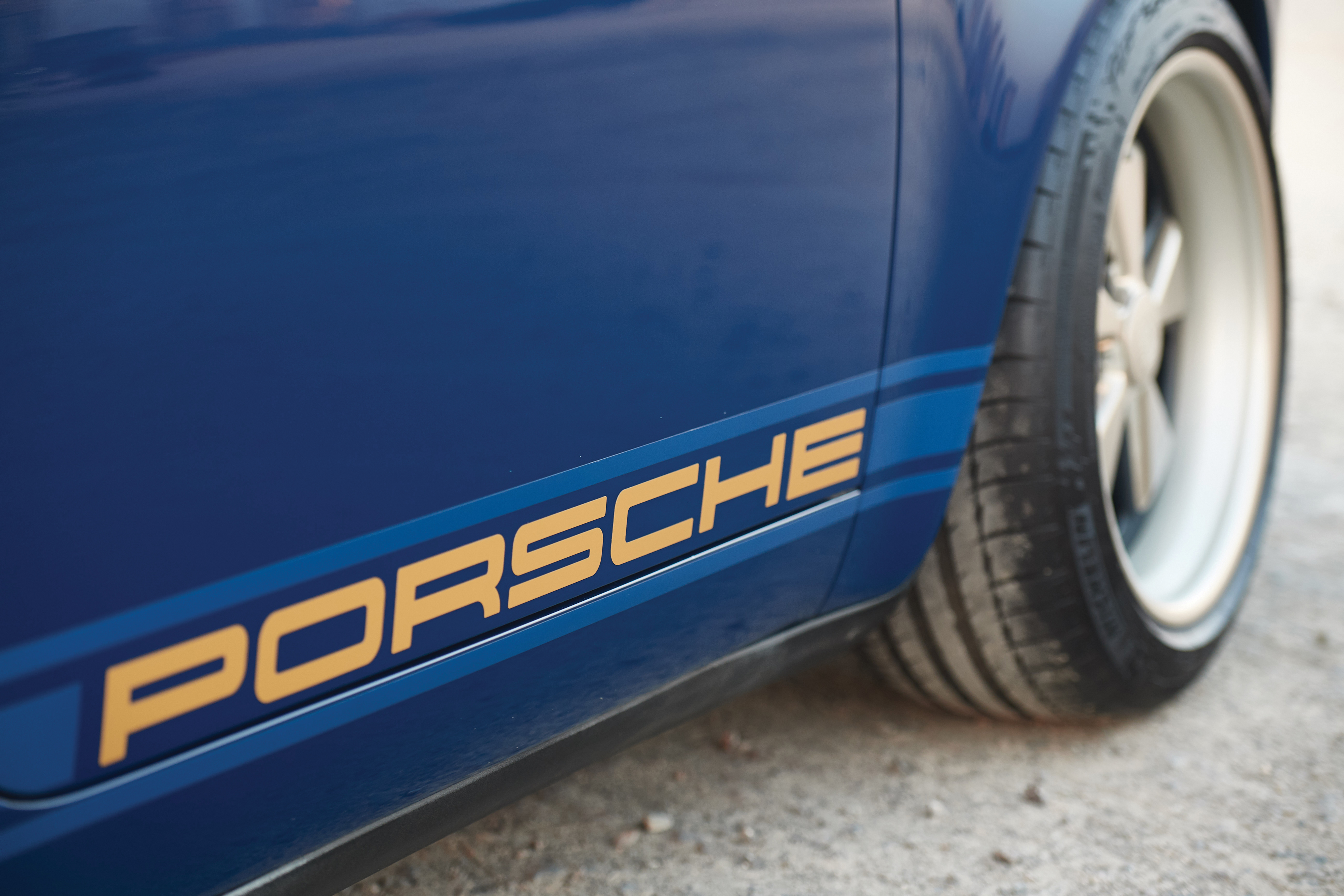 1993 Porsche 911 Carrera 2 Coupe by Singer in Midnight Blue Metallic