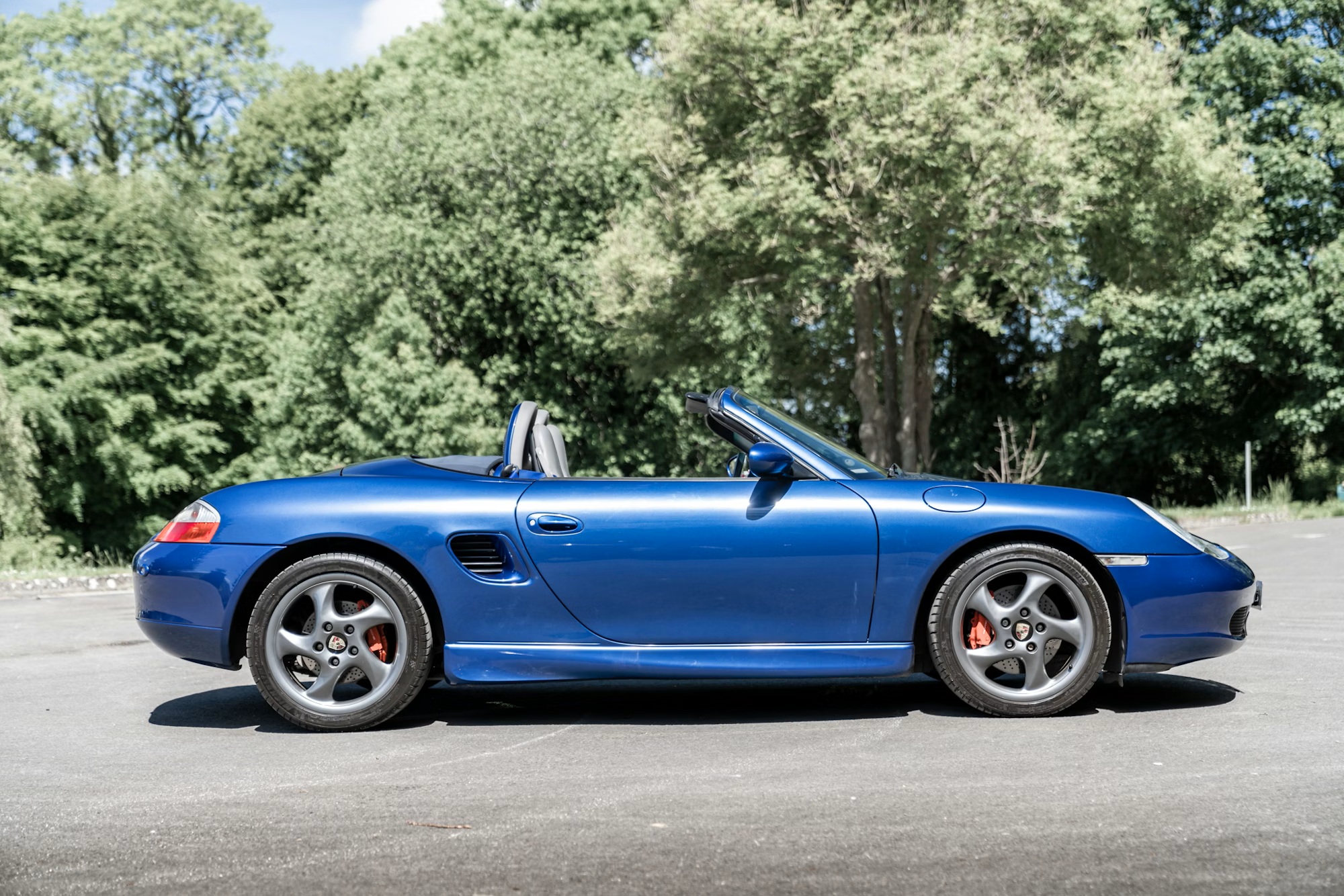 2002 Porsche Boxster S in Cobalt Blue Metallic
