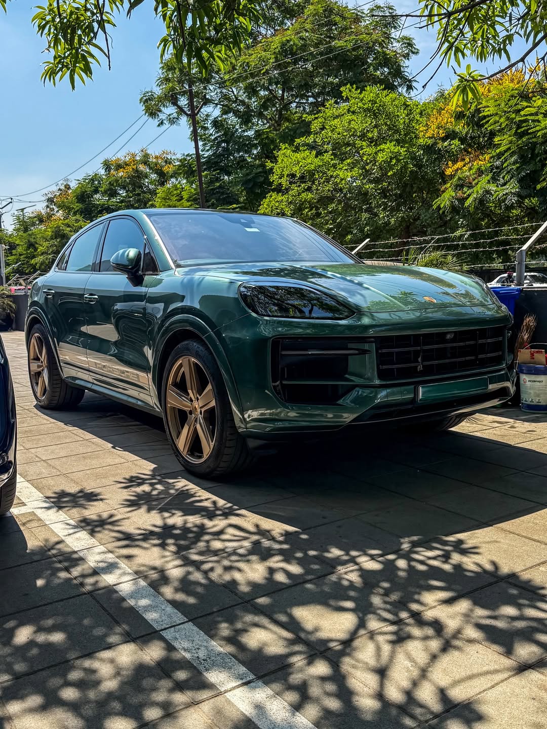 2025 Porsche Cayenne in Morning Dew Green Metallic