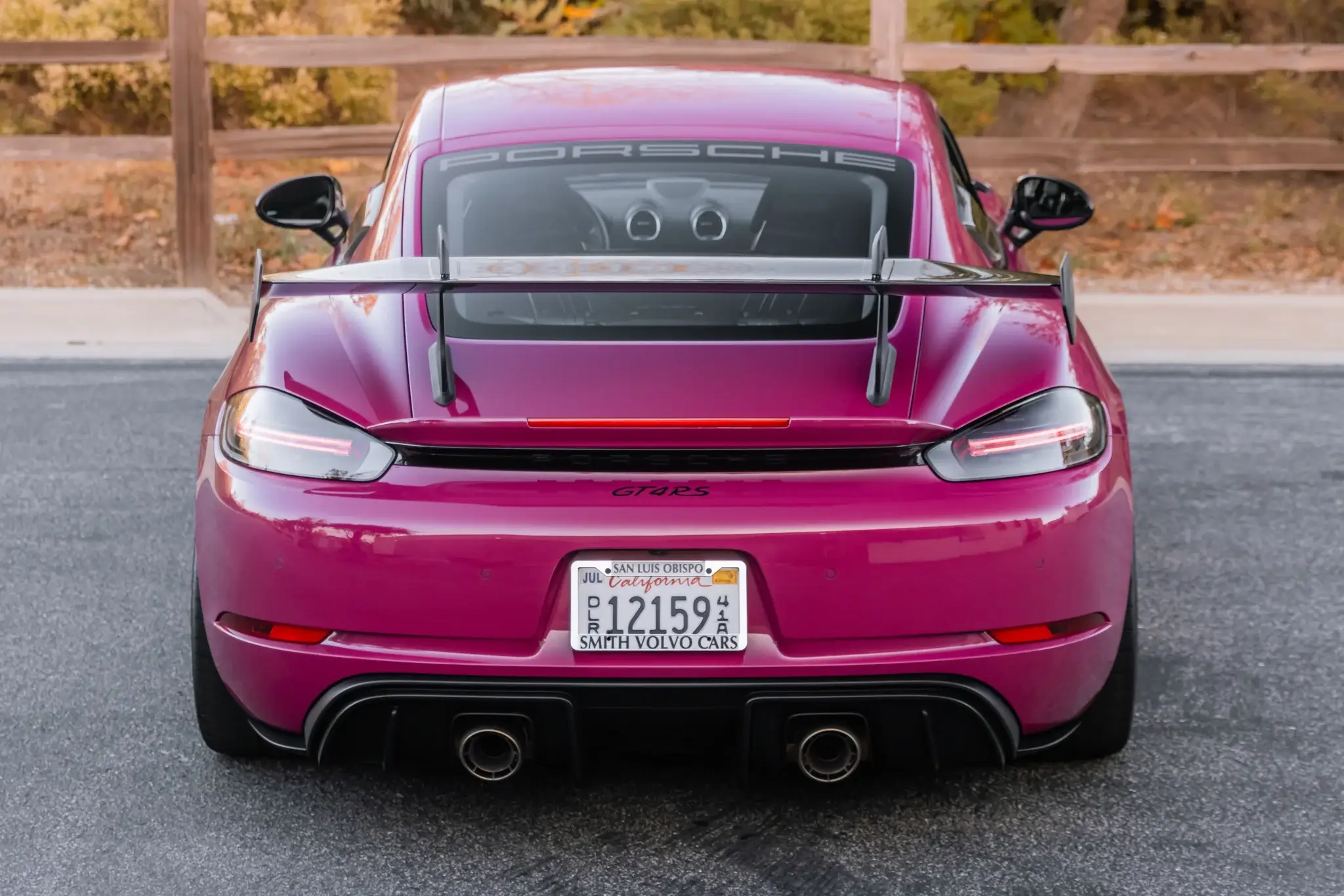 2023 Porsche 718 Cayman GT4 RS Weissach Package in Ruby Star Neo