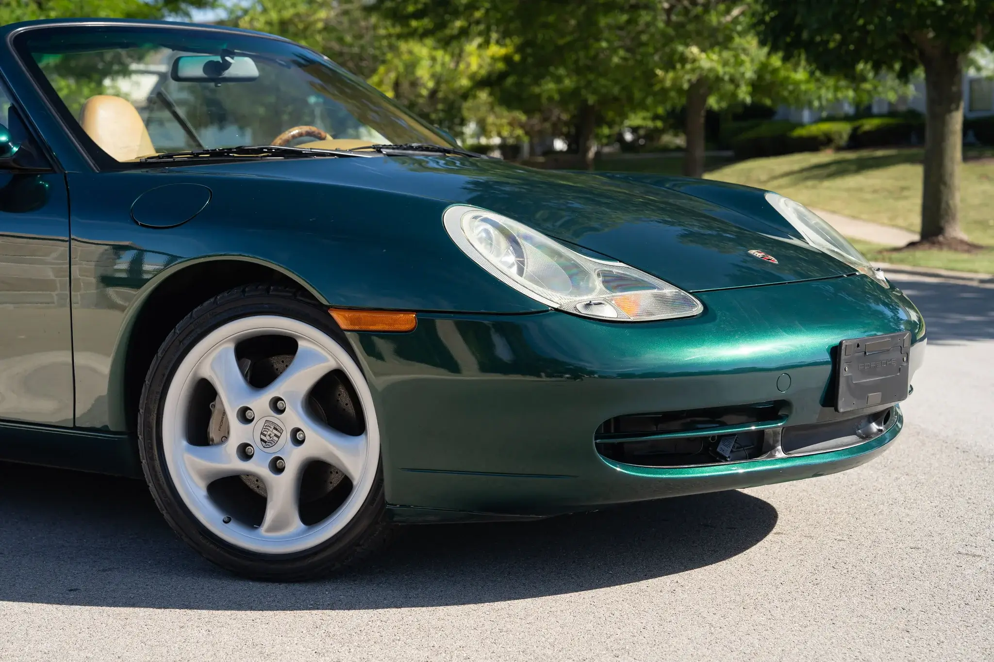2001 Porsche 911 Carrera 4 Cabriolet in Rainforest Green Metallic