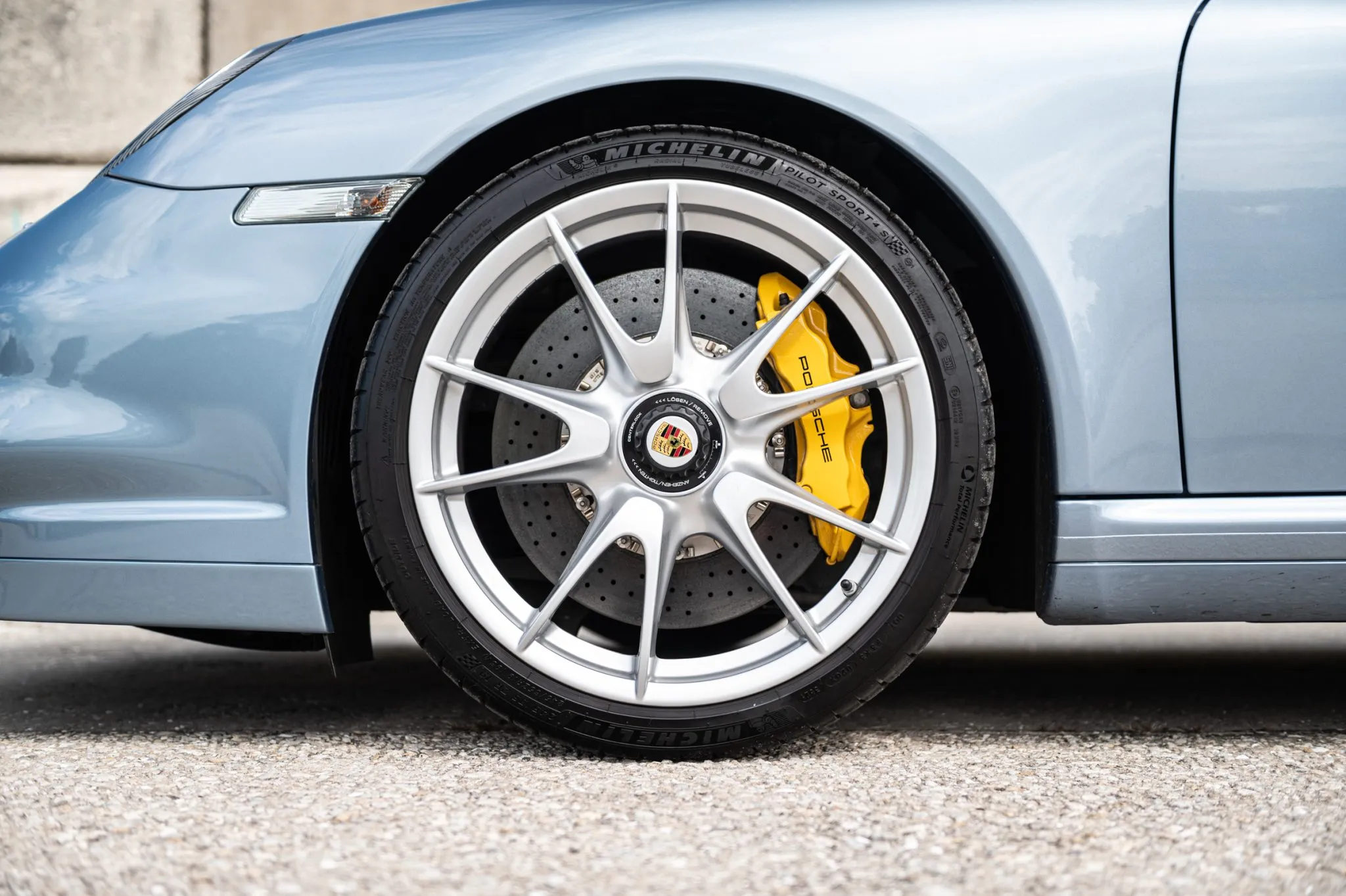 2011 Porsche 911 Turbo S Coupe in Ice Blue Metallic