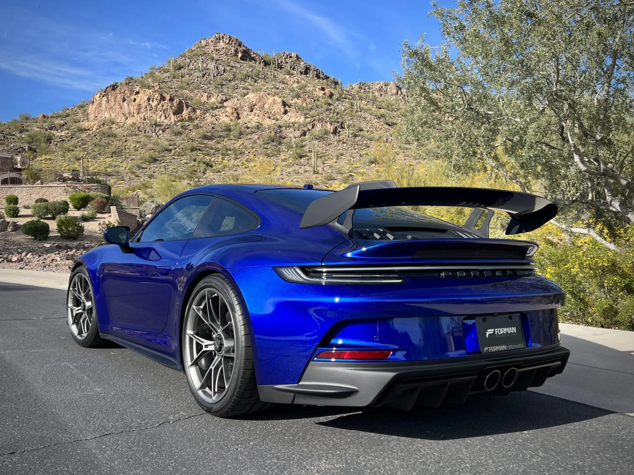 2022 Porsche 911 GT3 in San Marino Blue