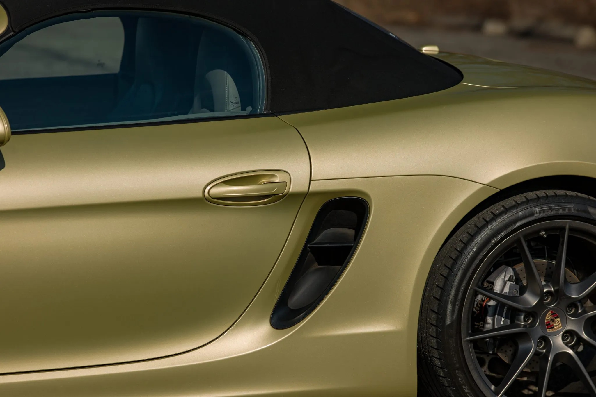 2013 Porsche Boxster in Lime Gold Metallic