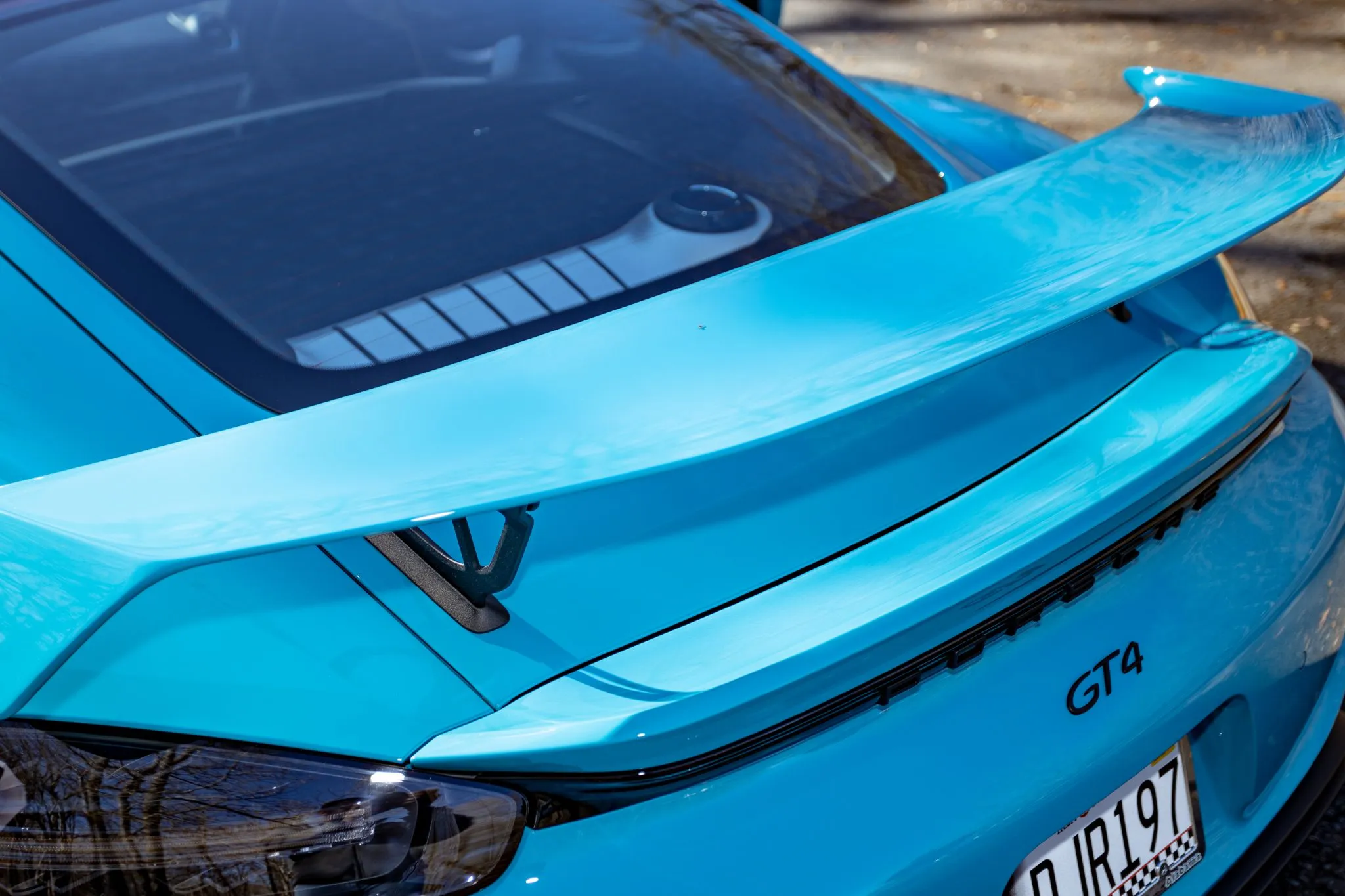 2020 Porsche 718 Cayman GT4 in Miami Blue