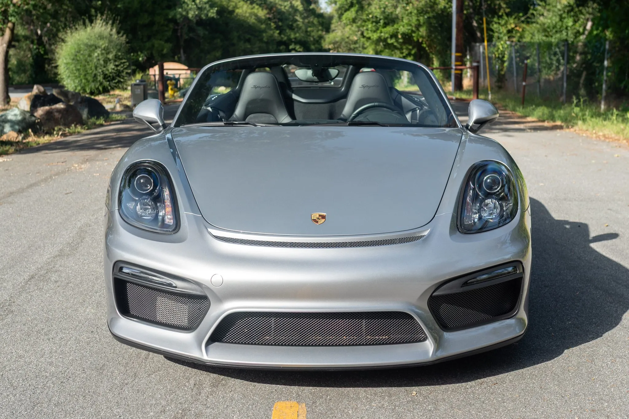 2016 Porsche Boxster Spyder in GT Silver Metallic