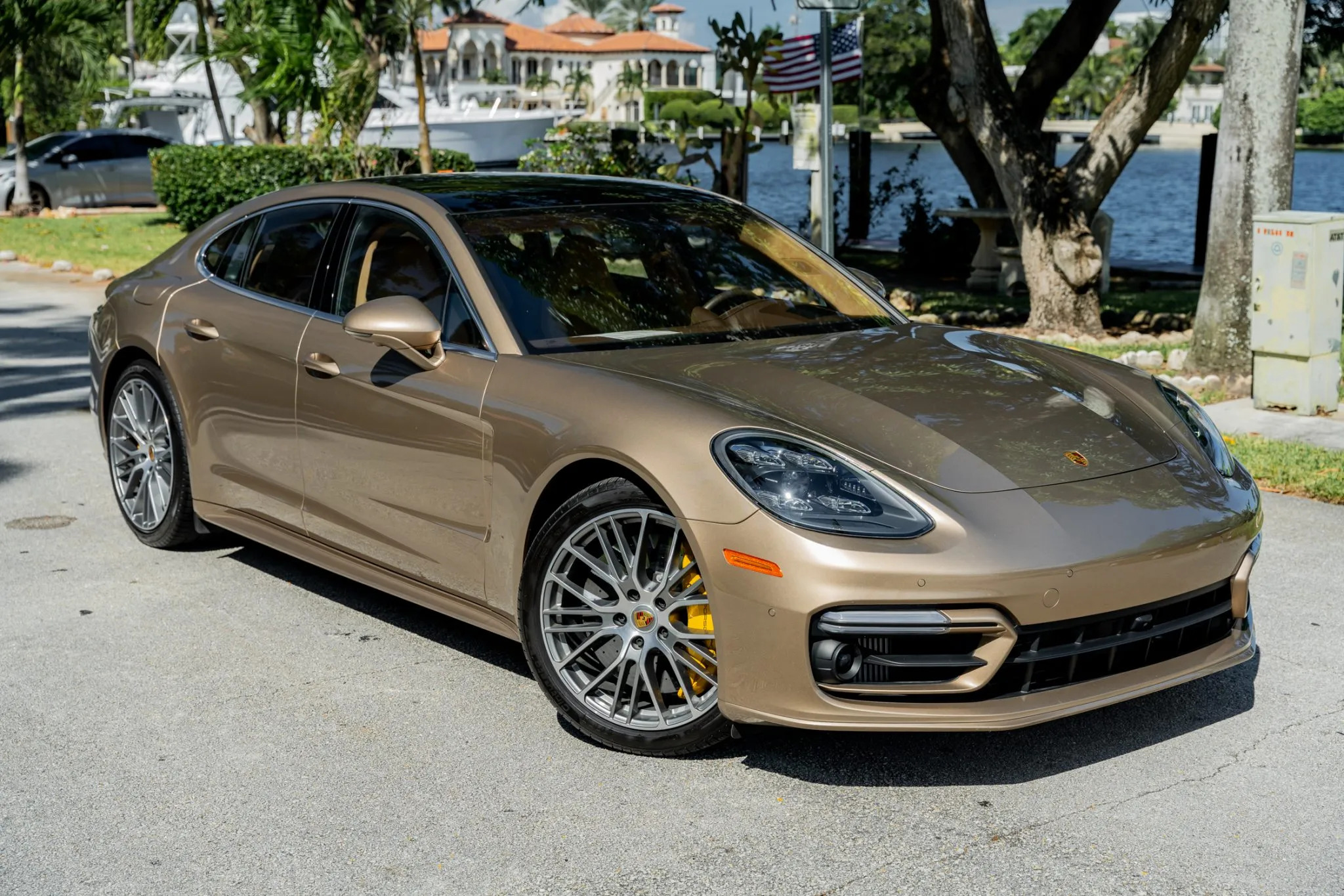 2023 Porsche Panamera Turbo S in Gold Bronze Metallic