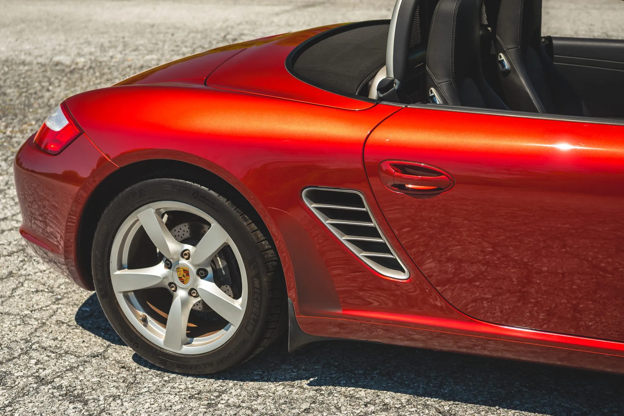 2008 Porsche Boxster in Ruby Red Metallic