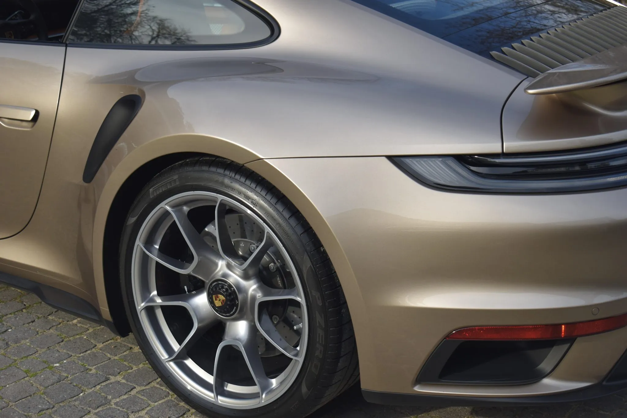 2024 Porsche 911 Turbo S Coupe in Palladium Metallic