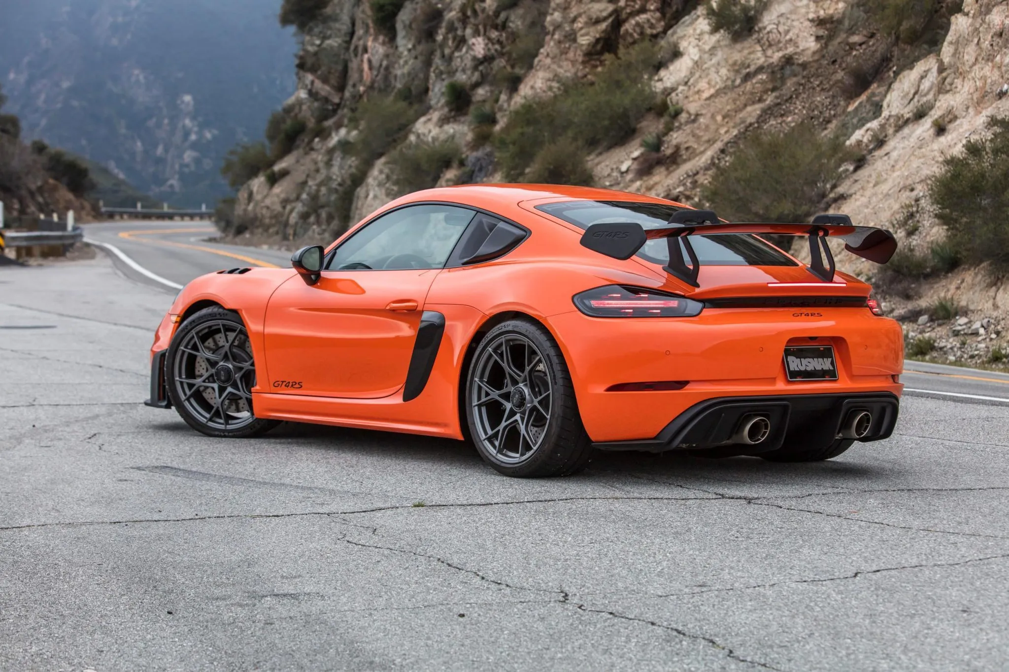 2023 Porsche 718 Cayman GT4 RS Weissach in Gulf Orange