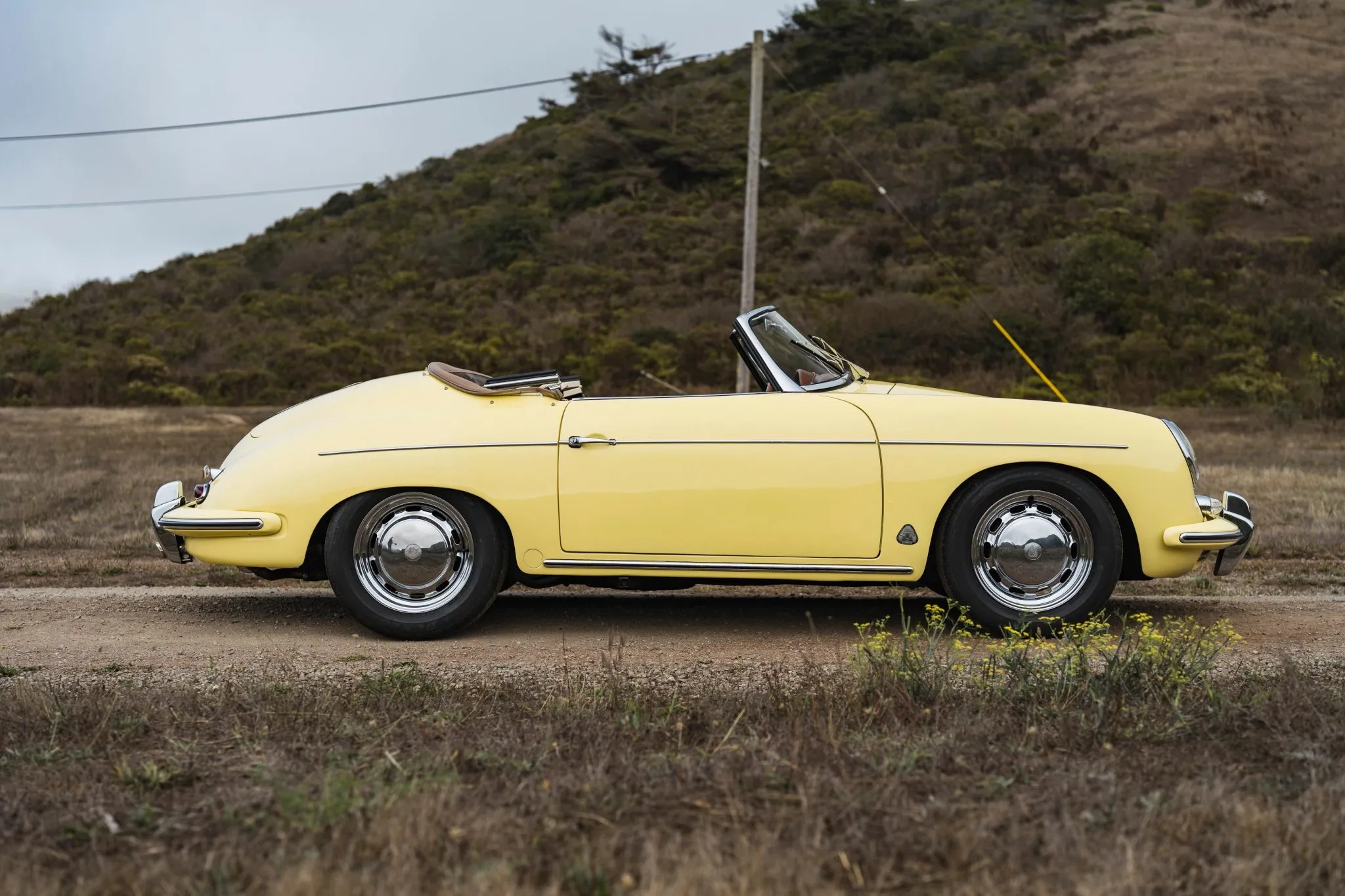1961 Porsche 356B Roadster in Champagne Yellow