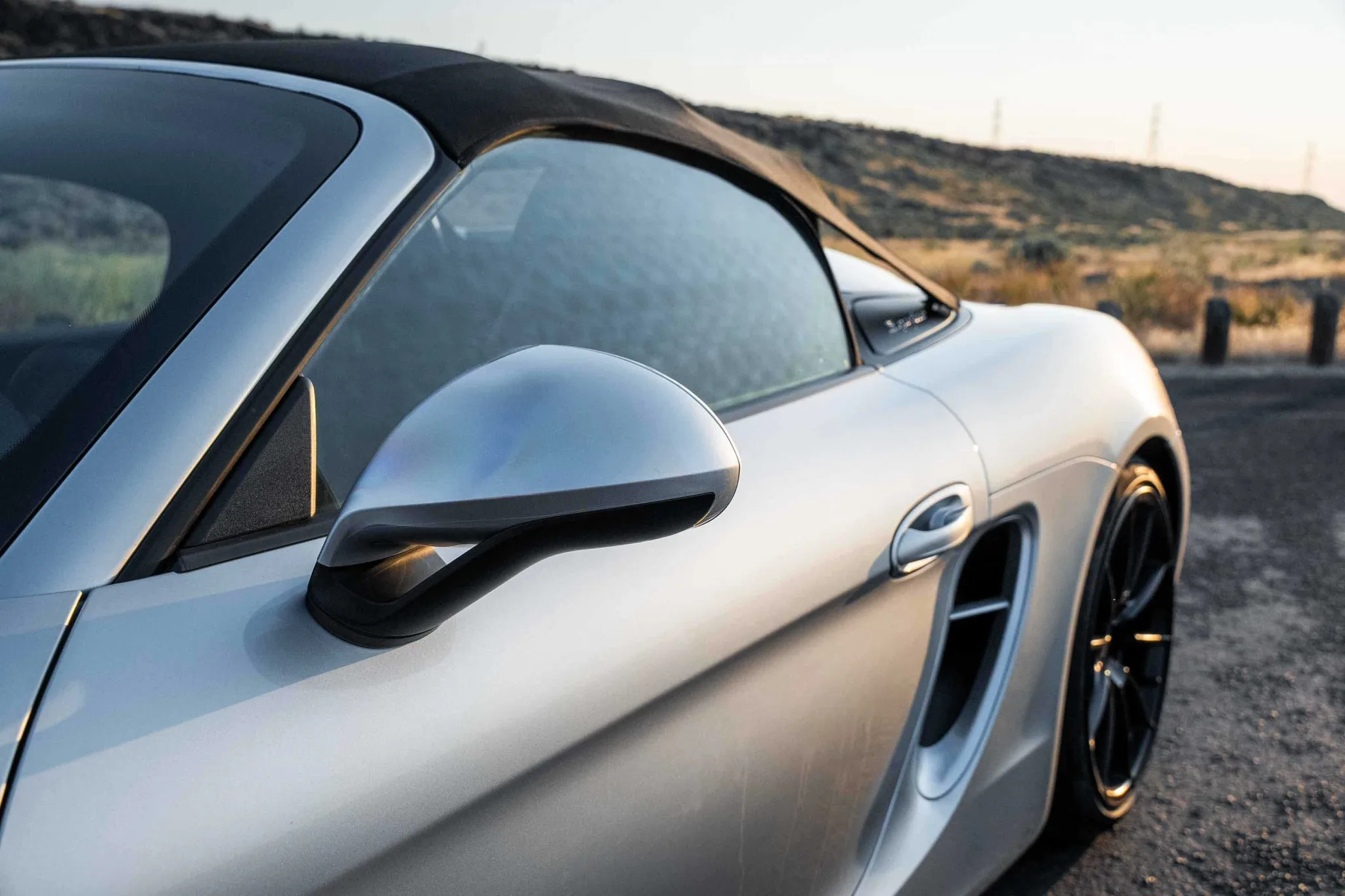 2016 Porsche Boxster Spyder in Rhodium Silver Metallic