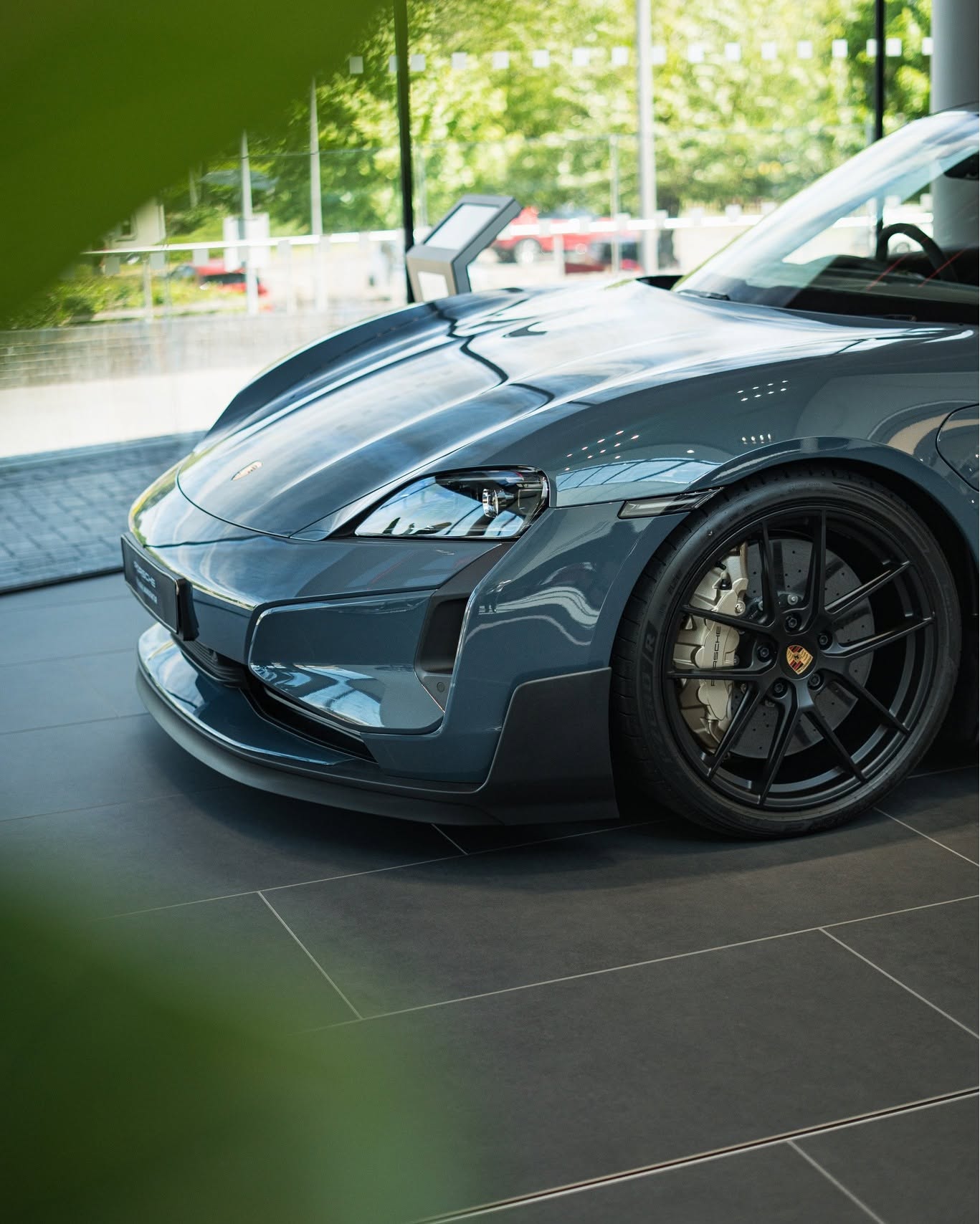 2025 Porsche Taycan Turbo GT in Pale Blue Metallic
