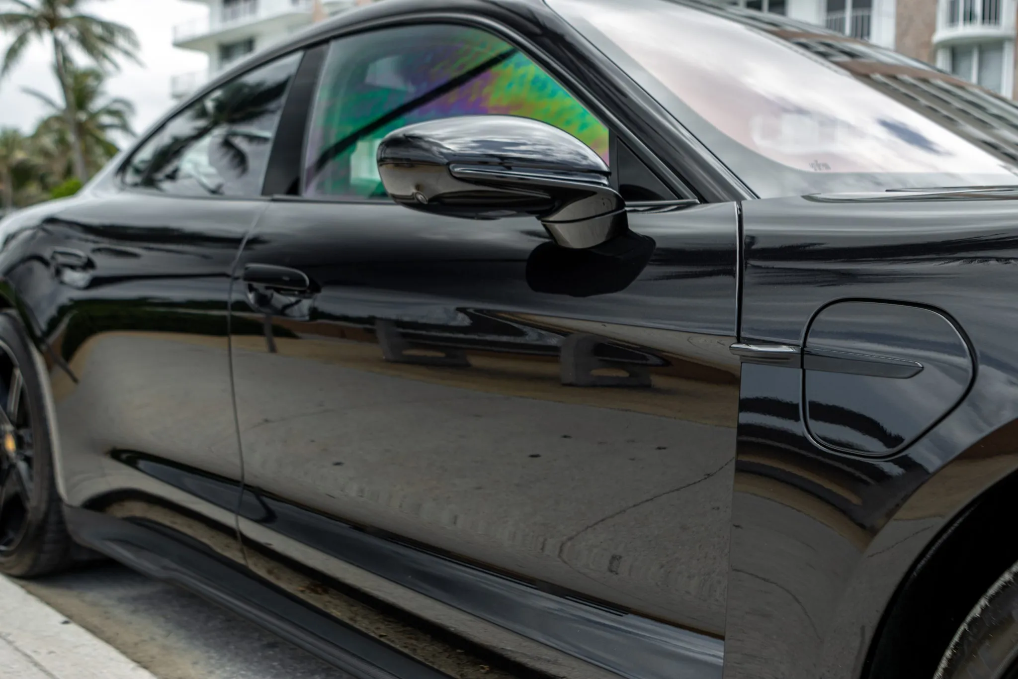 2022 Porsche Taycan Turbo S in Jet Black Metallic