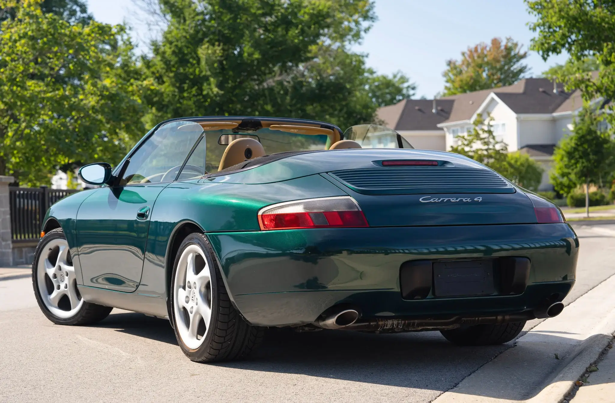 2001 Porsche 911 Carrera 4 Cabriolet in Rainforest Green Metallic
