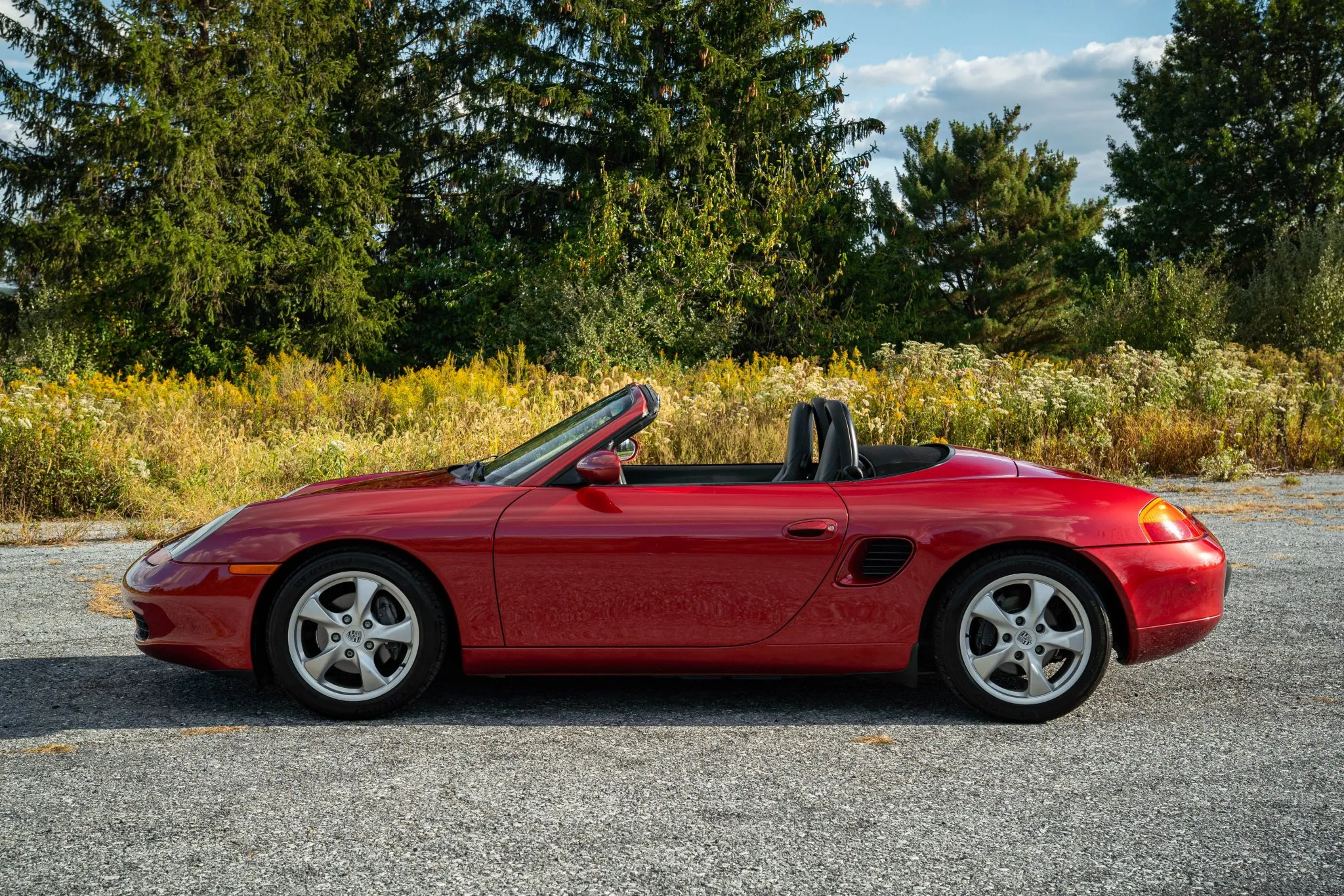 2001 Porsche Boxster in Orient Red Metallic
