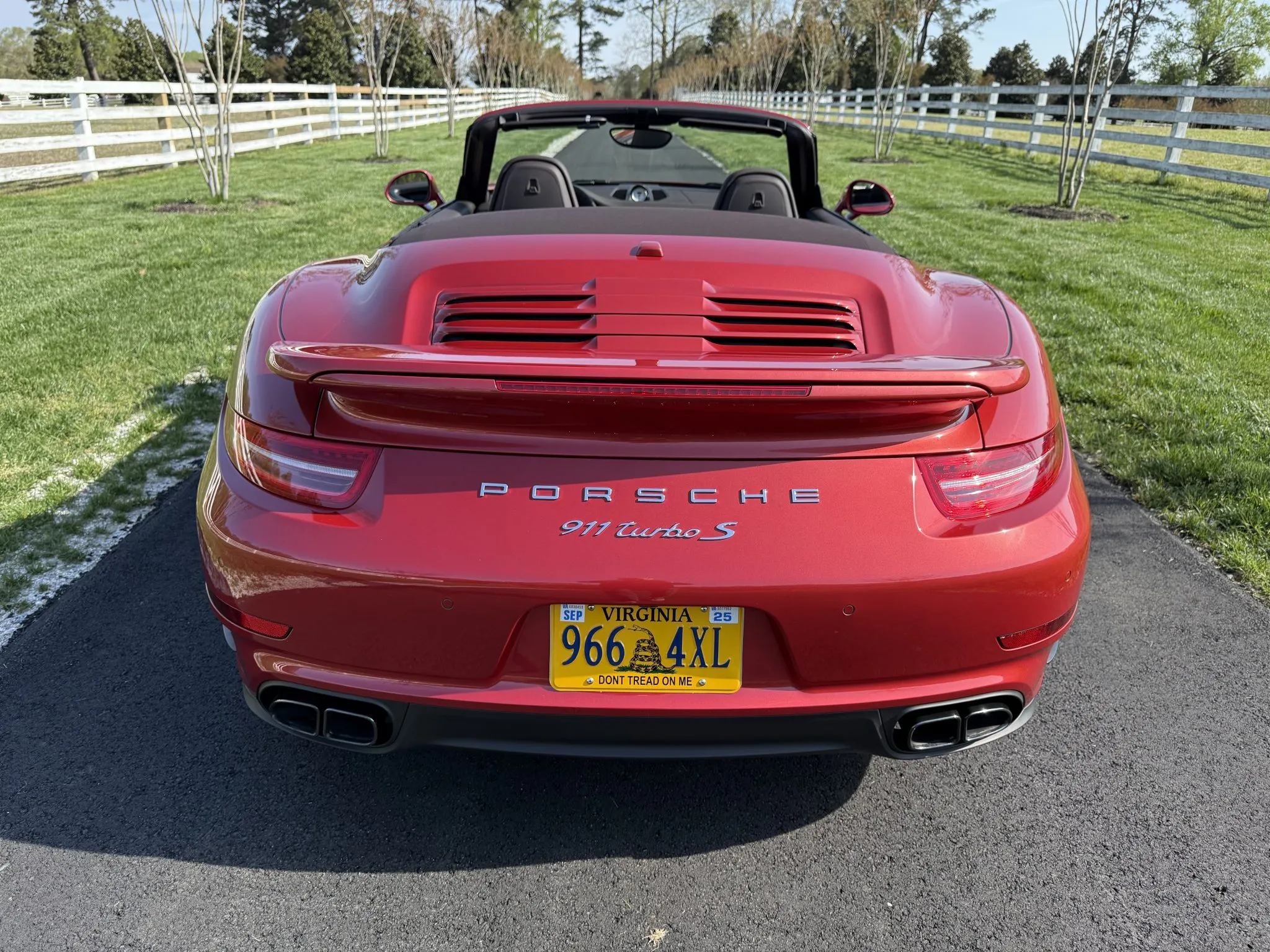 2014 Porsche 911 Turbo S Cabriolet in Amaranth Red Metallic