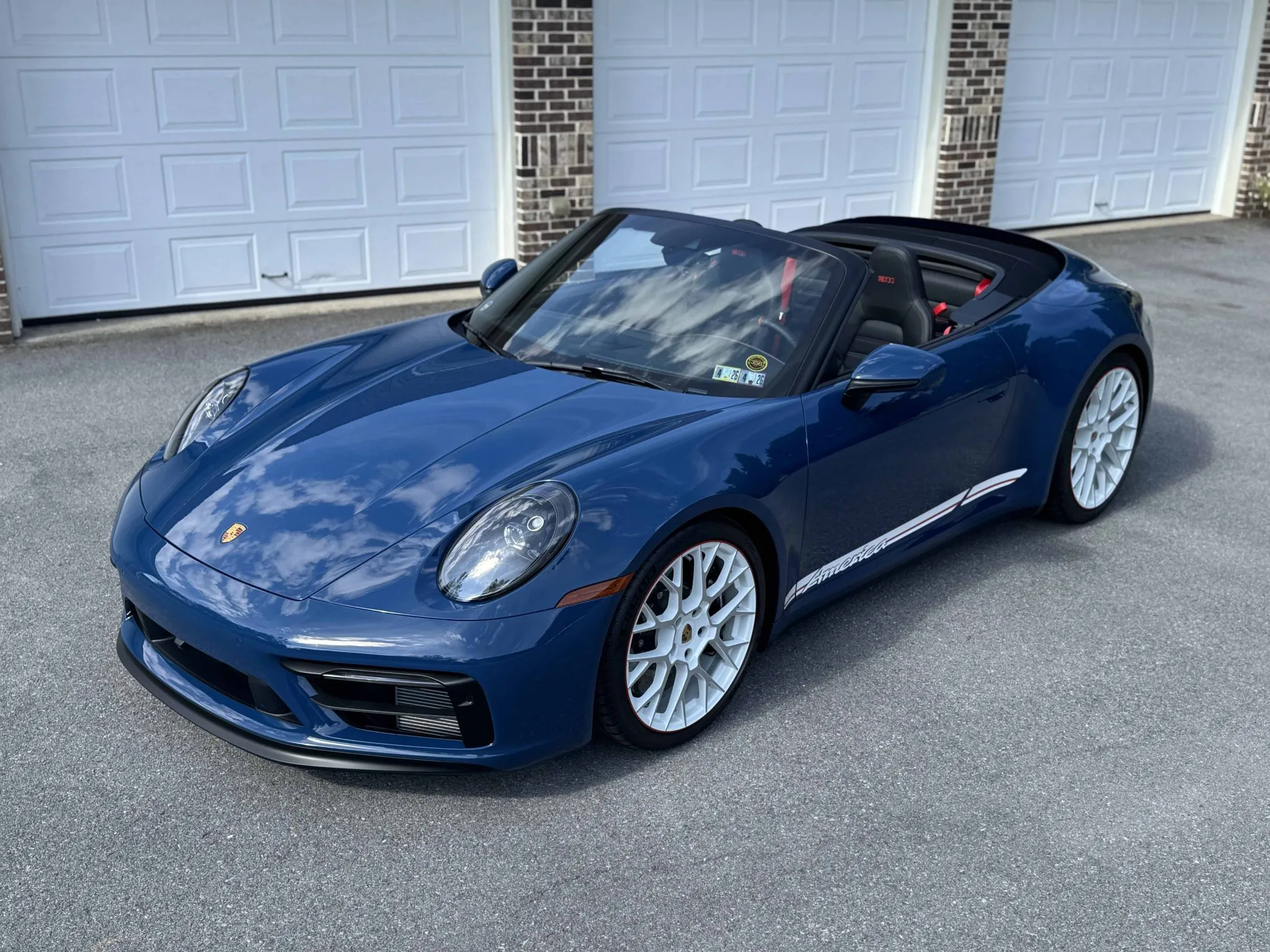 2023 Porsche 911 Carrera GTS Cabriolet America Edition in Azure Blue