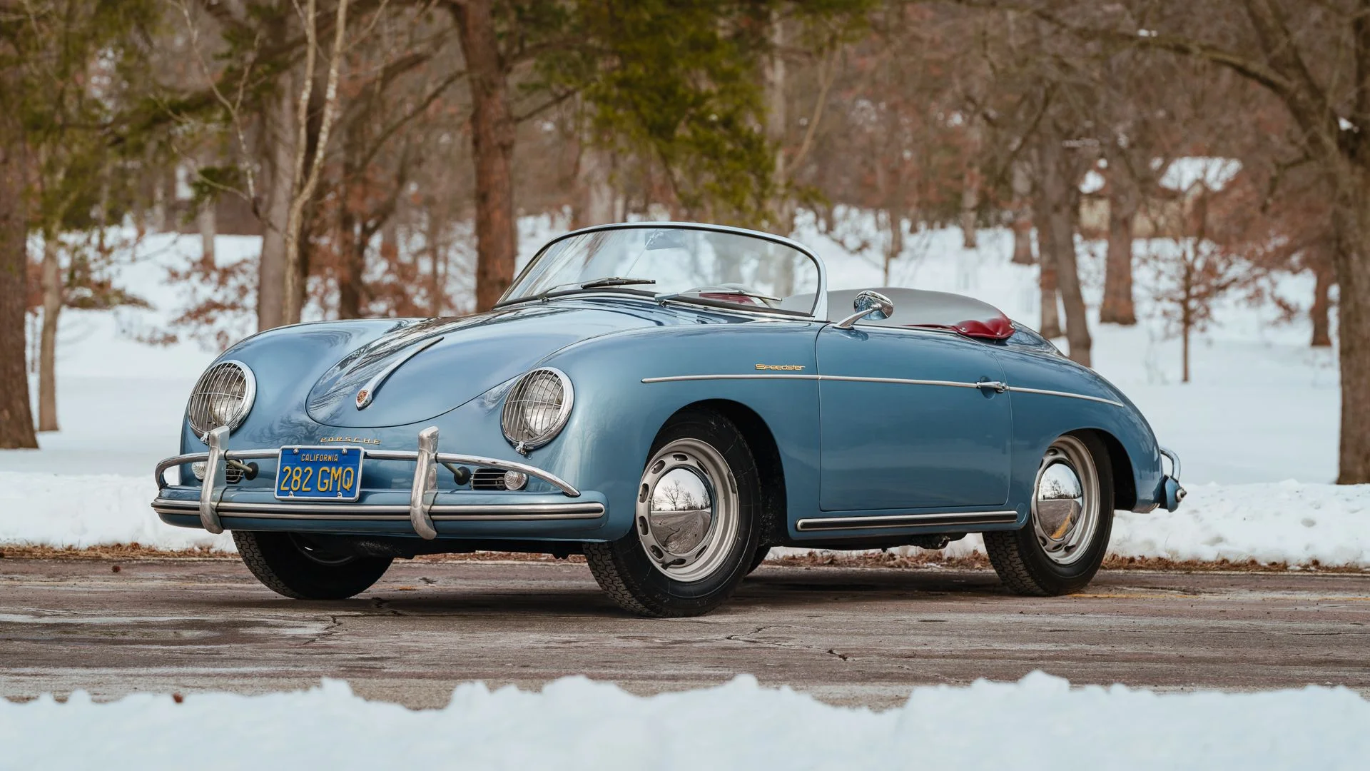  1957 Porsche 356 A 1600 Speedster in Aquamarine Blue