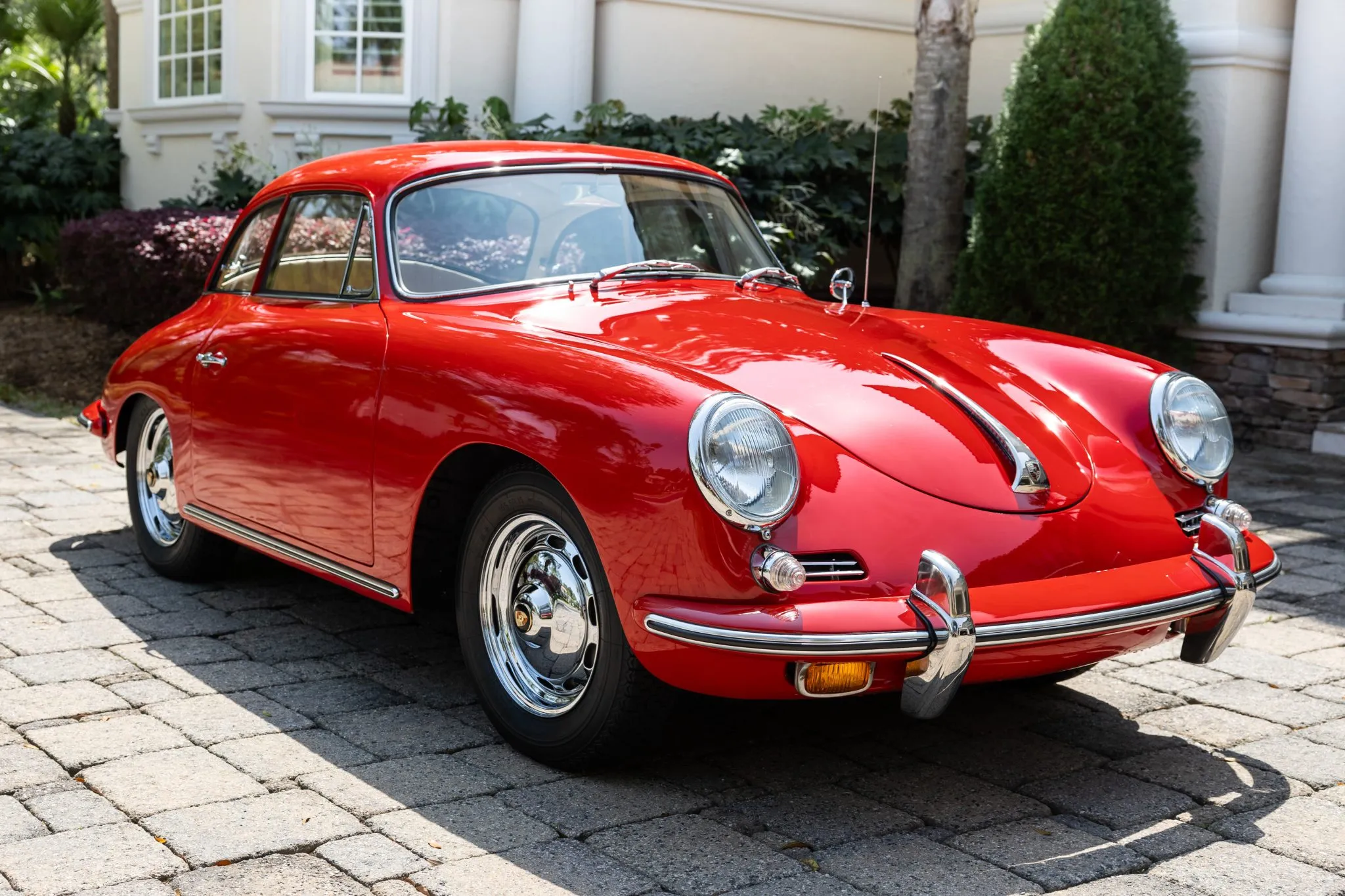 1961 Porsche 356B Karmann Notchback in Ruby Red
