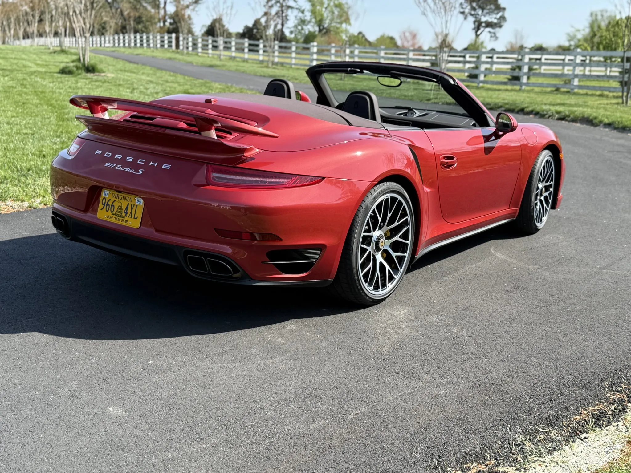 2014 Porsche 911 Turbo S Cabriolet in Amaranth Red Metallic