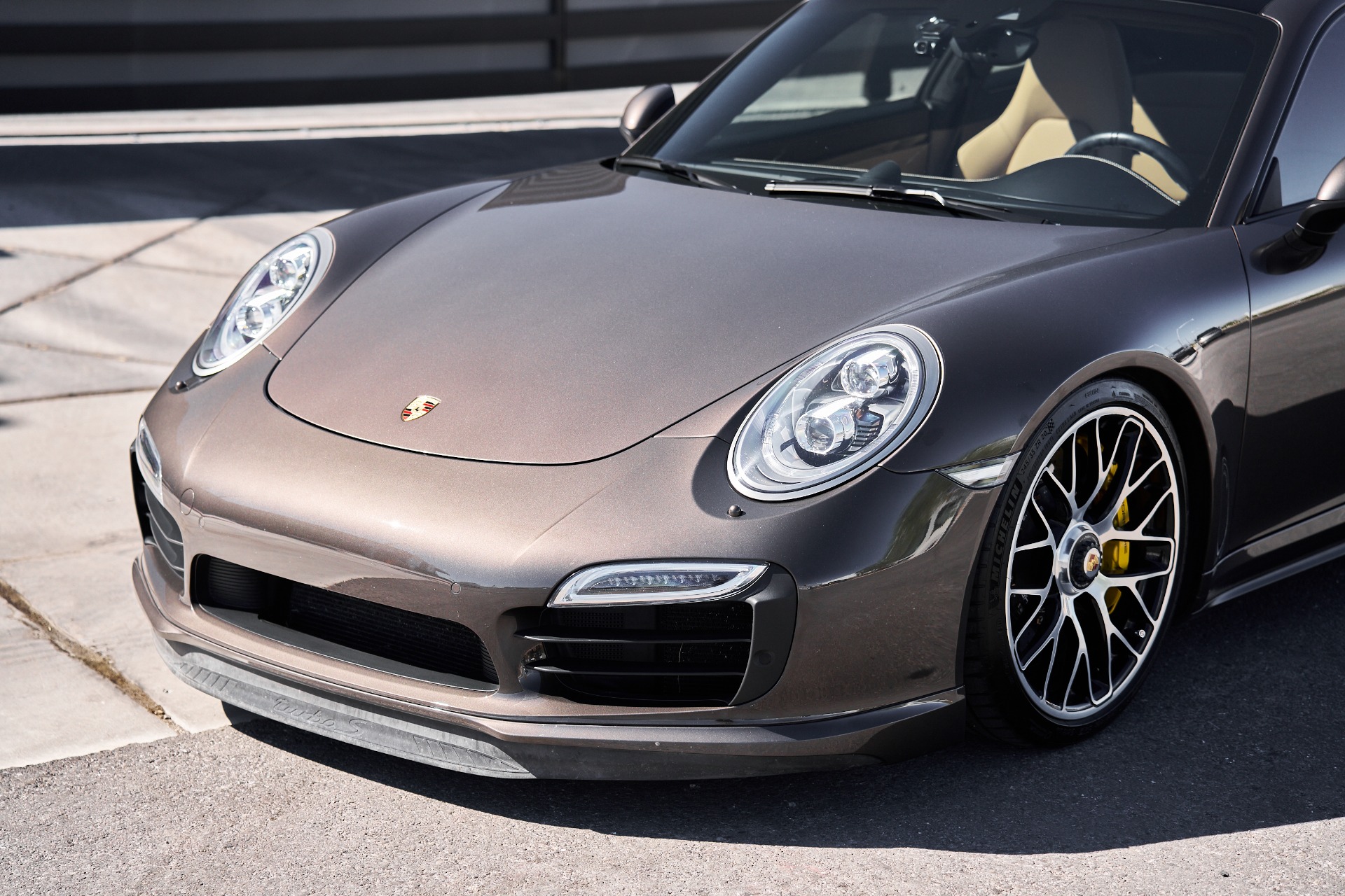2015 Porsche 911 Turbo S in Anthracite Brown Metallic
