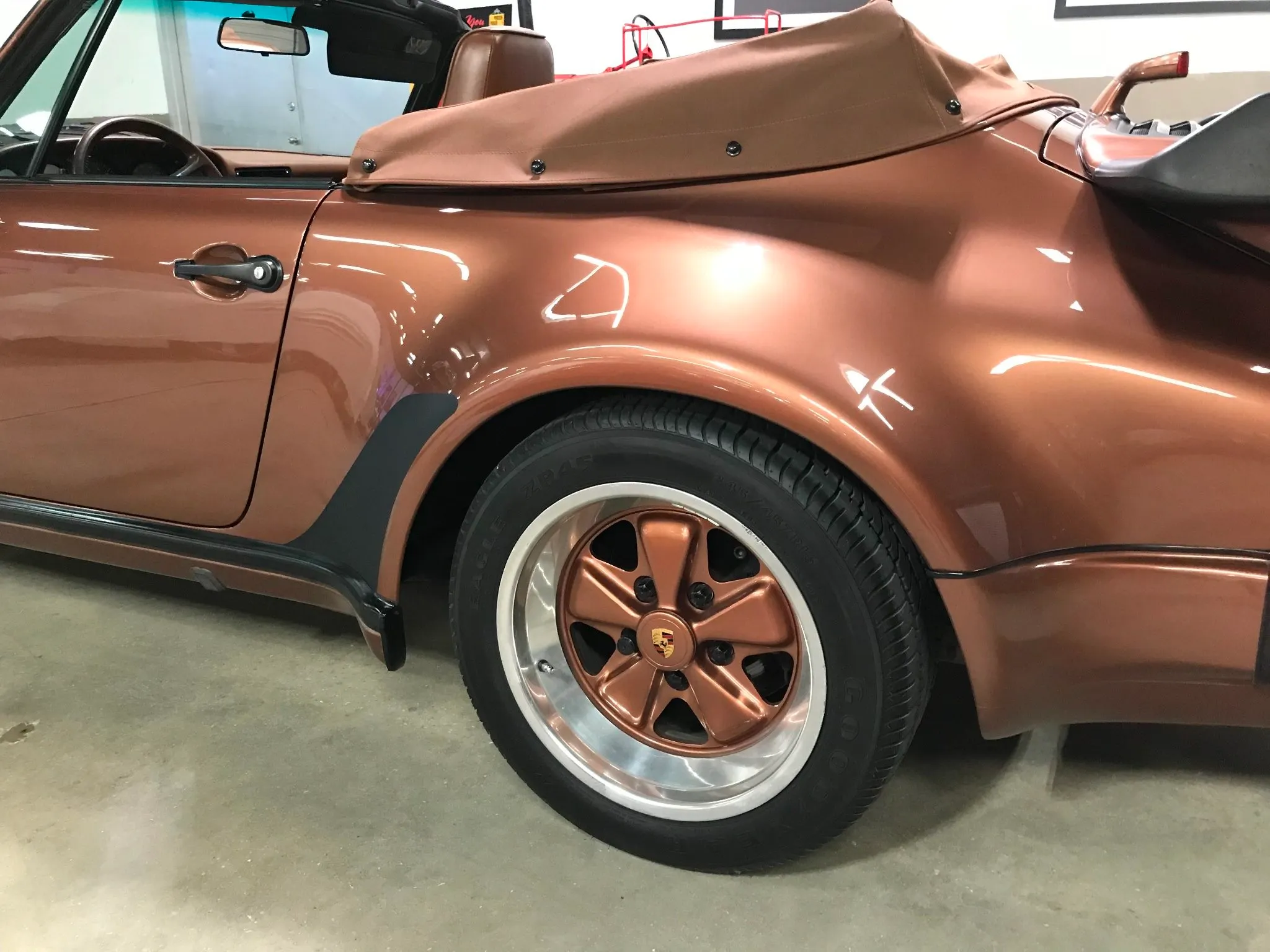 1989 Porsche 911 Turbo Cabriolet in Cognac Brown Metallic