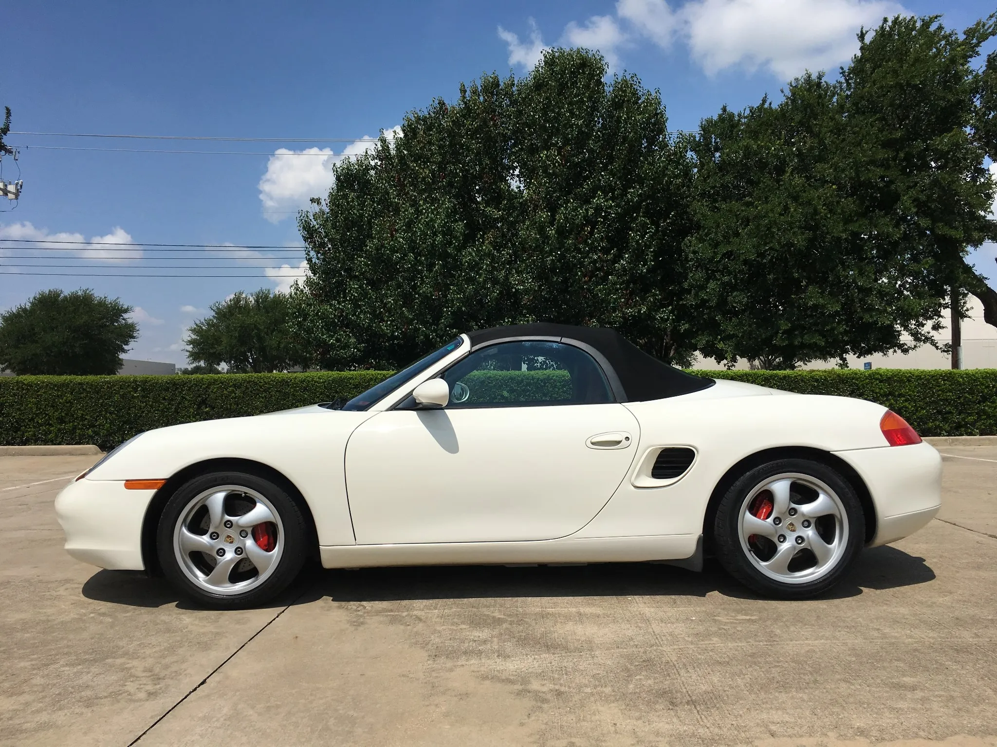2000 Porsche Boxster S in Biarritz White