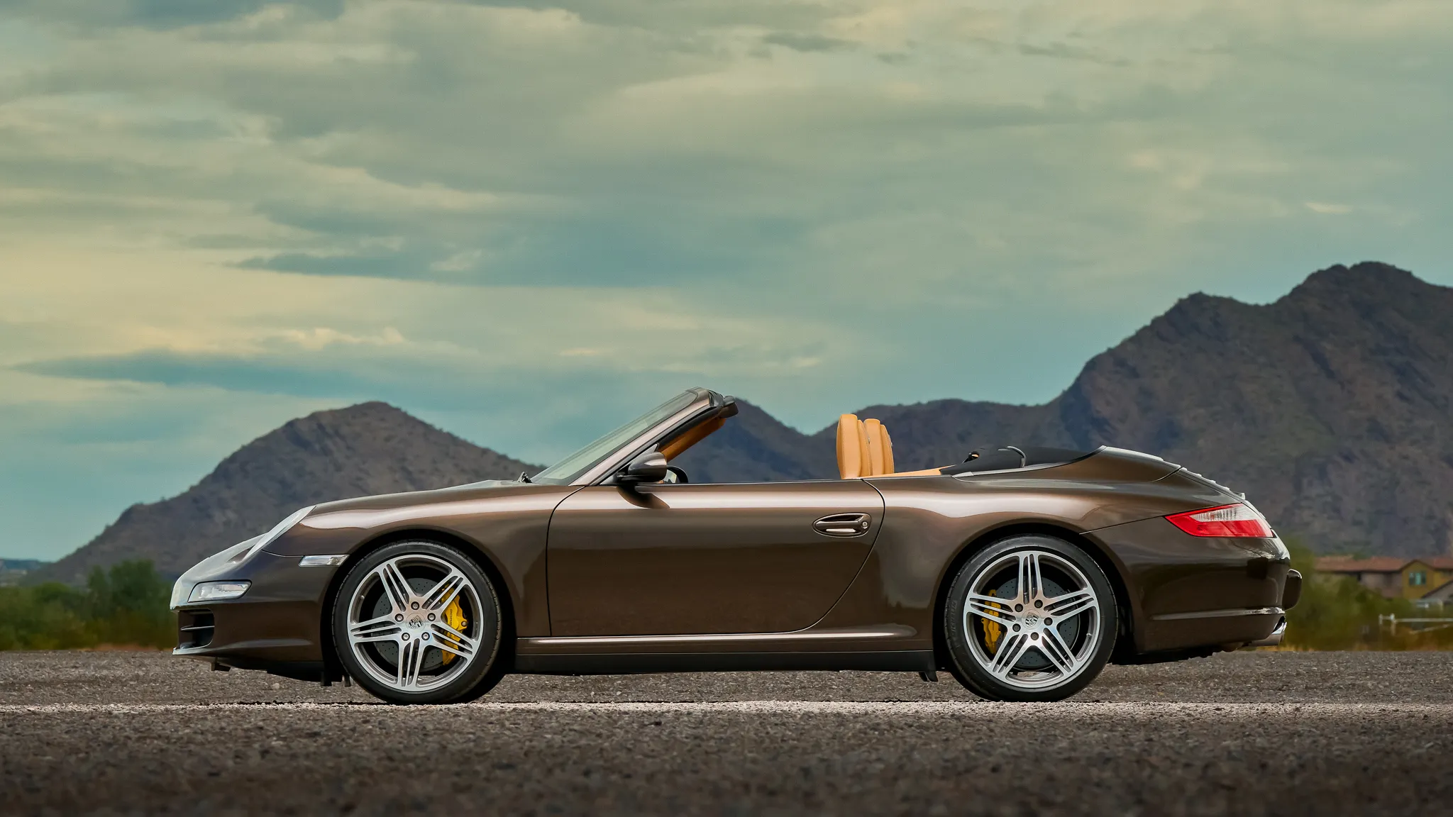 2008 Porsche 911 Carrera 4S Cabriolet in Macadamia Metallic