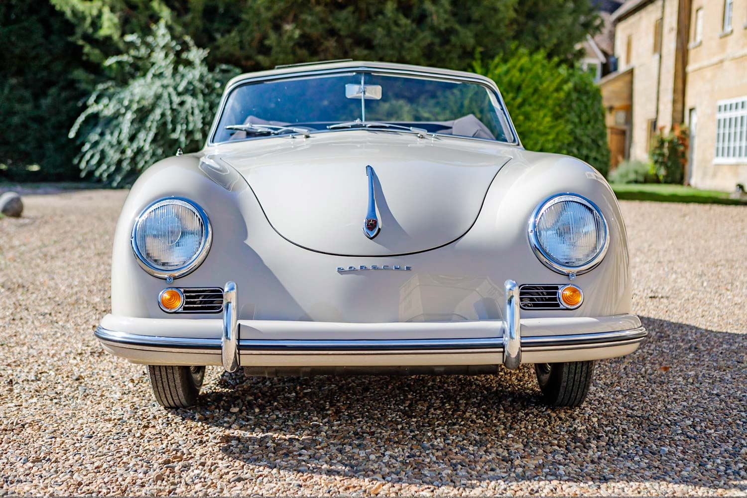 1955 Porsche 356 Pre-A Cabriolet in Pearl Grey