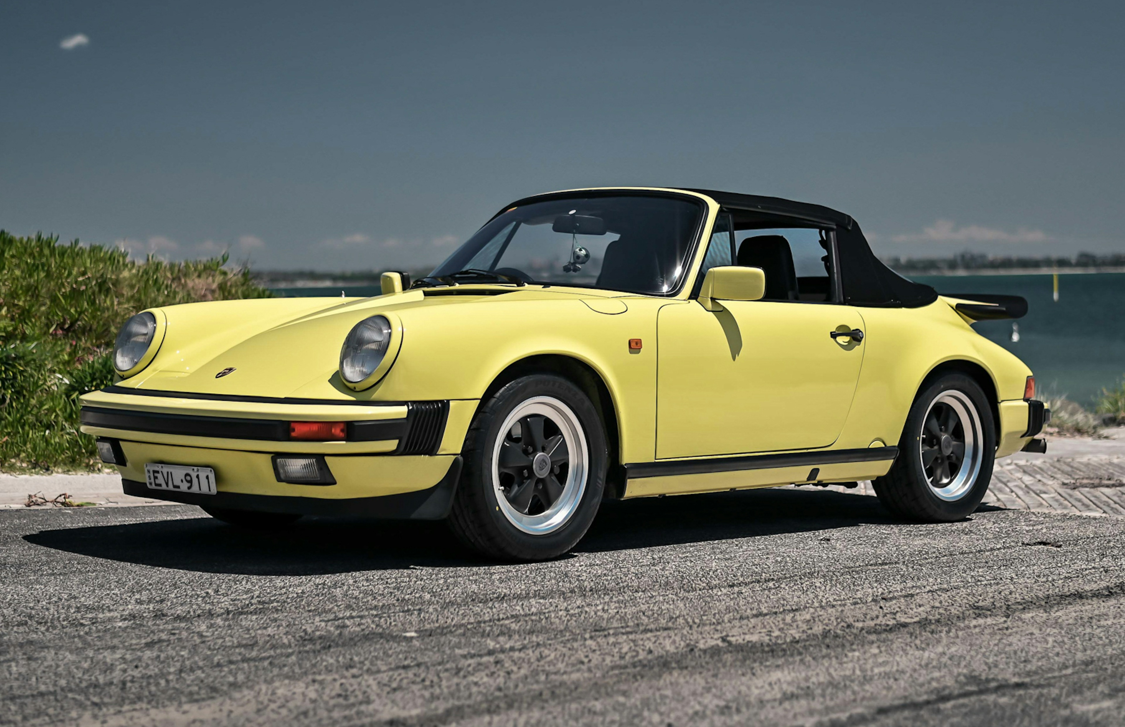 1987 Porsche 911 Carrera 3.2 Cabriolet in Summer Yellow