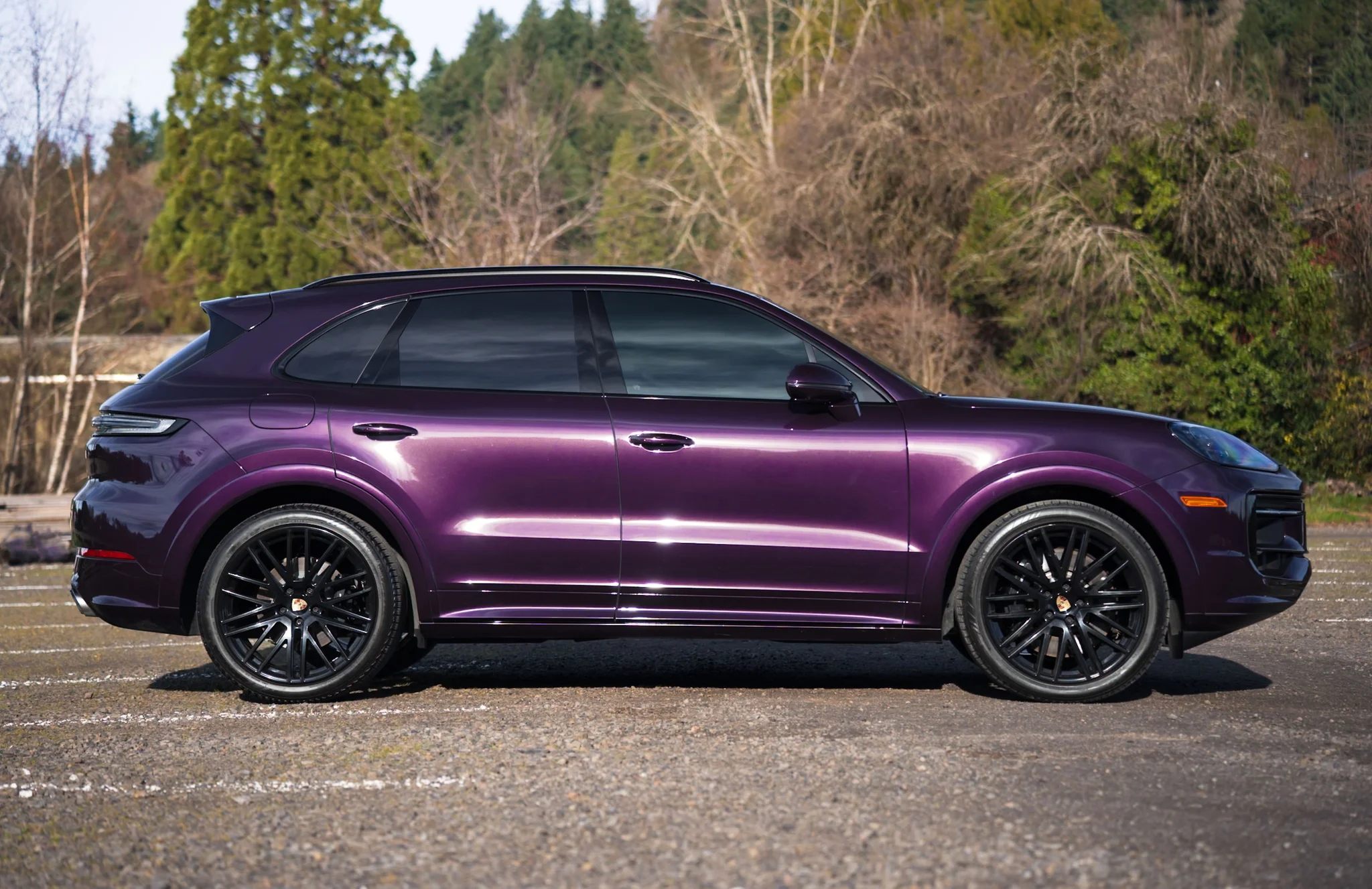 2024 Porsche Cayenne S in Merlin Purple Metallic