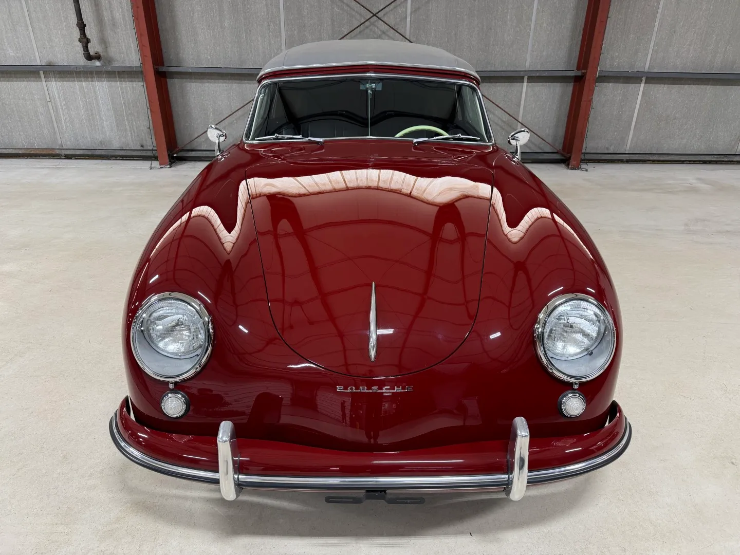 1953 Porsche 356 Pre-A Cabriolet in Strawberry Red